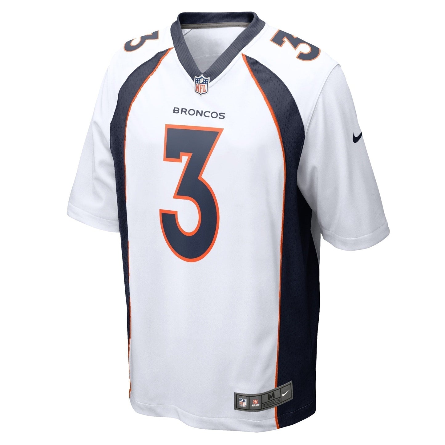 Russell Wilson Denver Broncos Game Jersey - White football jersey product view 2