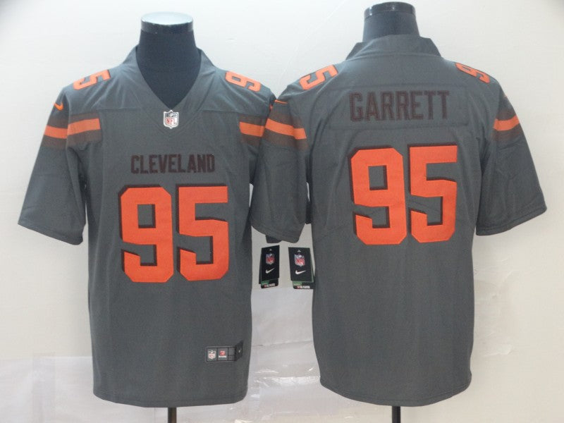 Men's Cleveland Browns Myles Garrett Gray Inverted Legend Jersey1 football jersey product view 1
