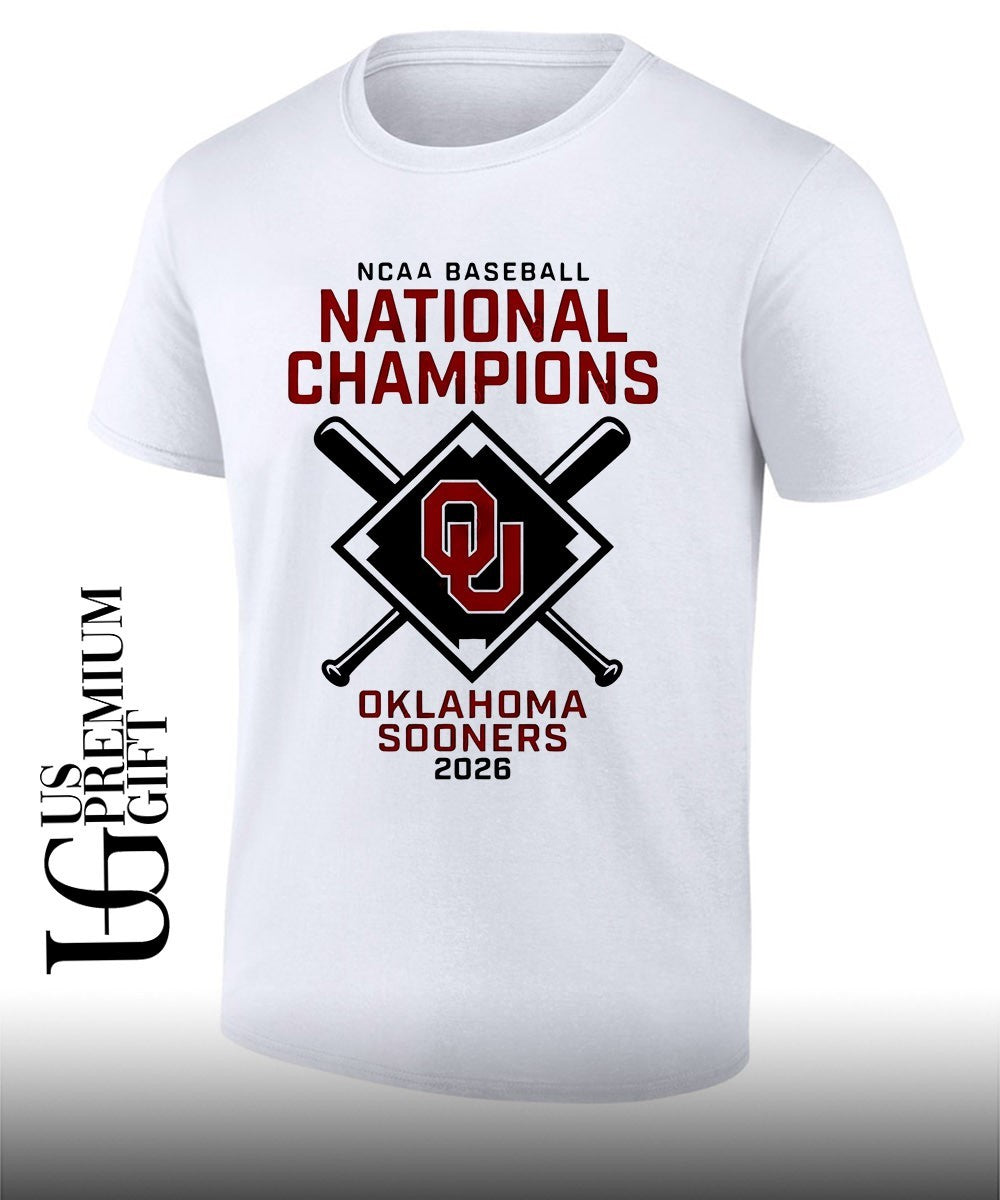 Oklahoma Sooners NCAA Baseball National Champions 2026 logo shirt Unisex T-shirt, Sweatshirt, Hoodie, Long Sleeve Tee - T-Shirt, Sweatshirt, Hoodie