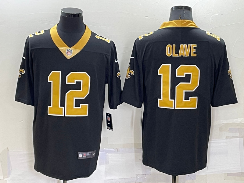 Men's New Orleans Saints Chris Olave Black Game Jersey football jersey product view 1
