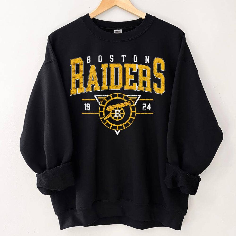 Boston Raiders Vintage Hockey Jersey Sweatshirt Unisex T-shirt, Sweatshirt, Hoodie, Long Sleeve Tee - T-Shirt, Sweatshirt, Hoodie
