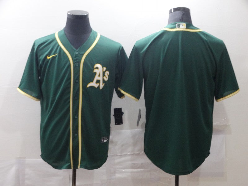 Men's Oakland Athletics Kelly Green Replica Blank Jersey baseball jersey product view 1