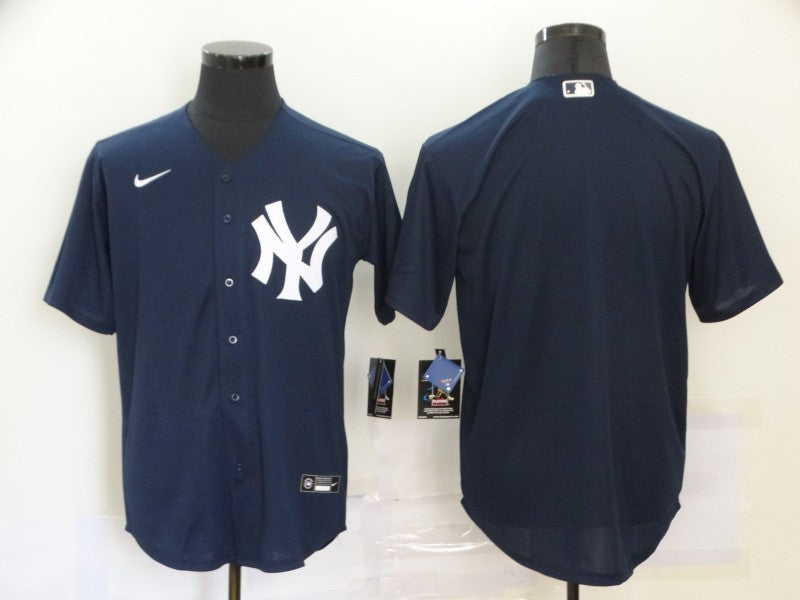 Men's New York Yankees Navy Alternate Blank Jersey baseball jersey product view 1