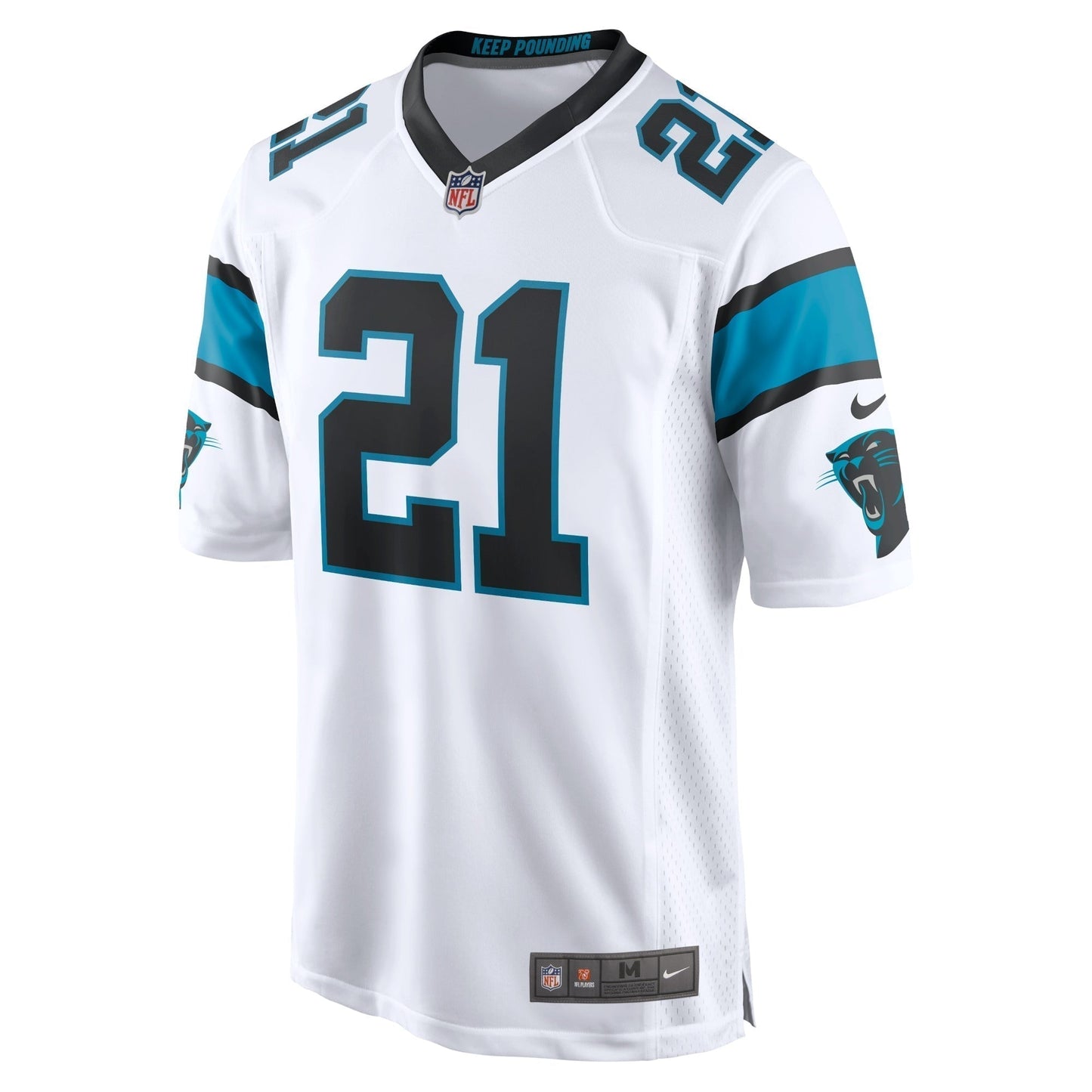 Jeremy Chinn Carolina Panthers Game Jersey - White football jersey product view 2