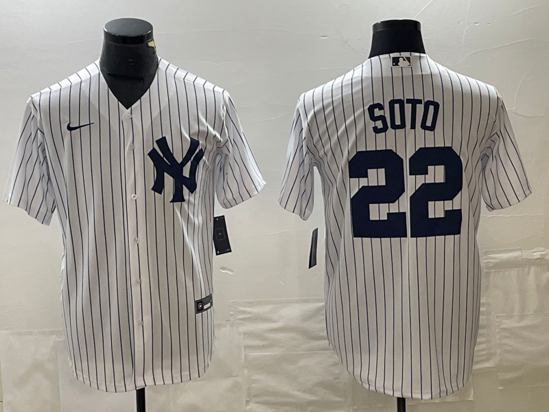 Men's New York Yankees Juan Soto White Home Replica Player Jersey baseball jersey product view 1