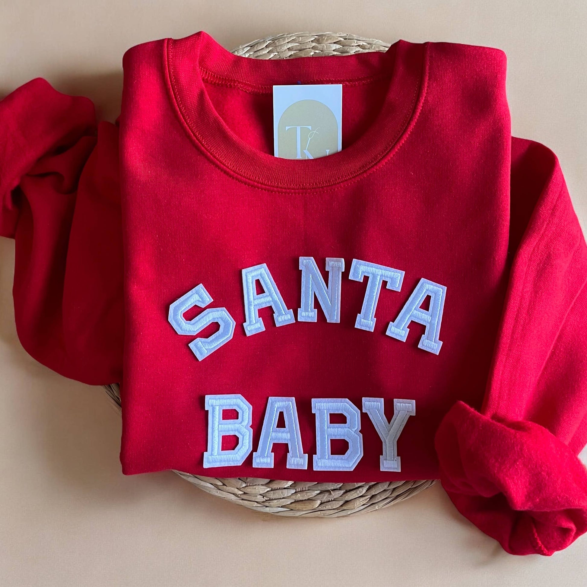 Santa Baby Crewneck Sweatshirt, Festive Holiday Sweaters Unisex T-shirt, Sweatshirt, Hoodie, Long Sleeve Tee - T-Shirt, Sweatshirt, Hoodie