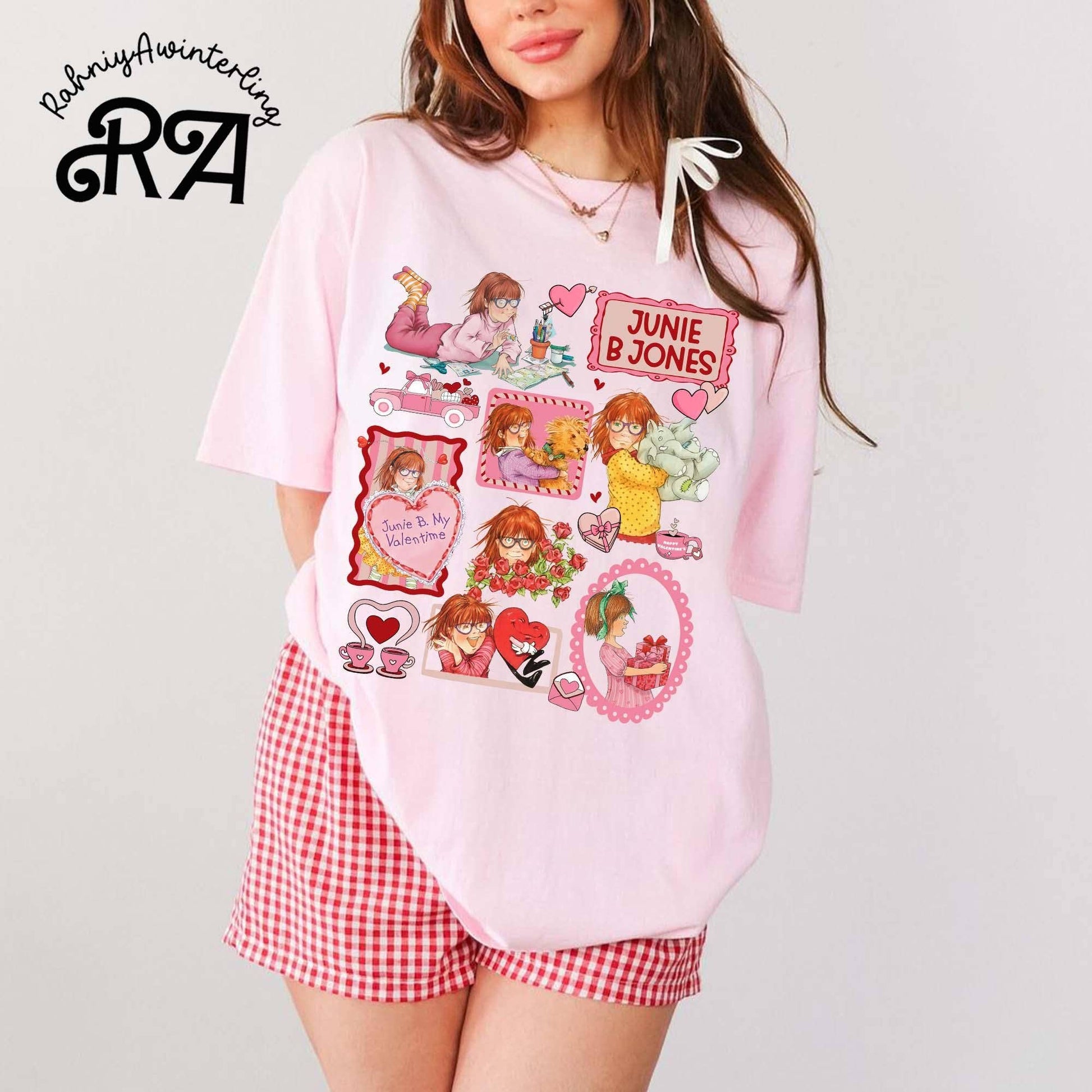Junie B Jones Valentine Doodle Style Shirt Unisex T-shirt, Sweatshirt, Hoodie, Long Sleeve Tee - T-Shirt, Sweatshirt, Hoodie