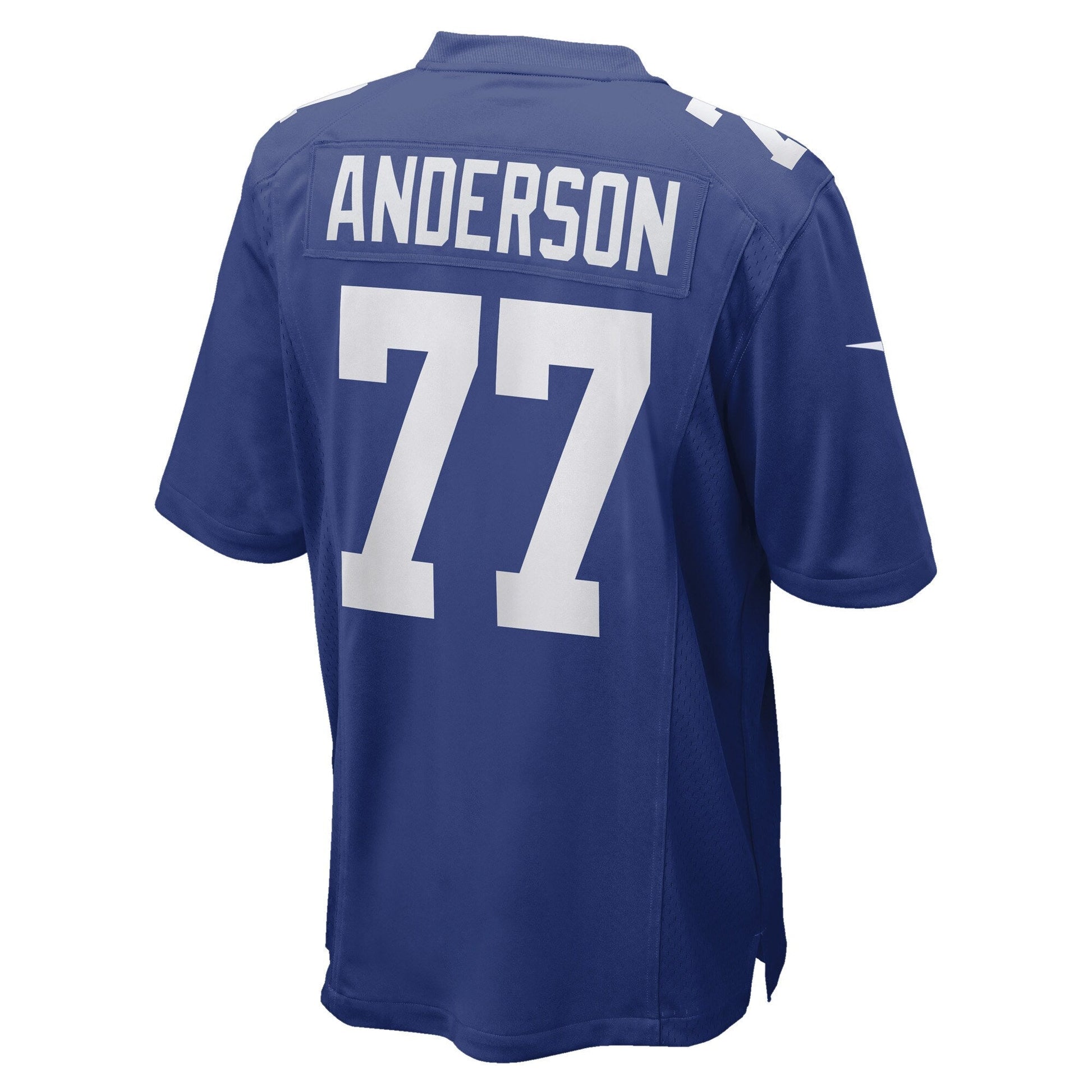 Jack Anderson New York Giants Game Jersey - Royal football jersey product view 3