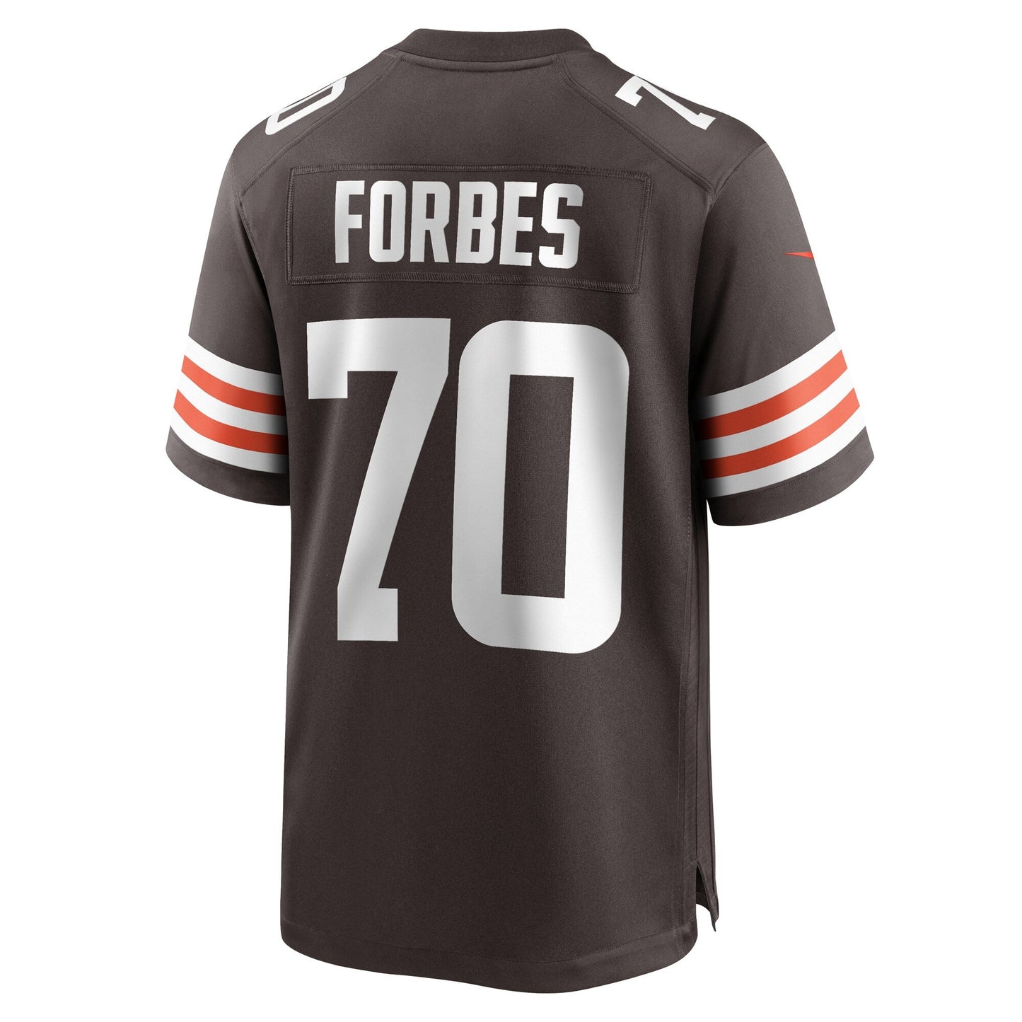 Drew Forbes Cleveland Browns Team Game Jersey - Brown football jersey product view 3
