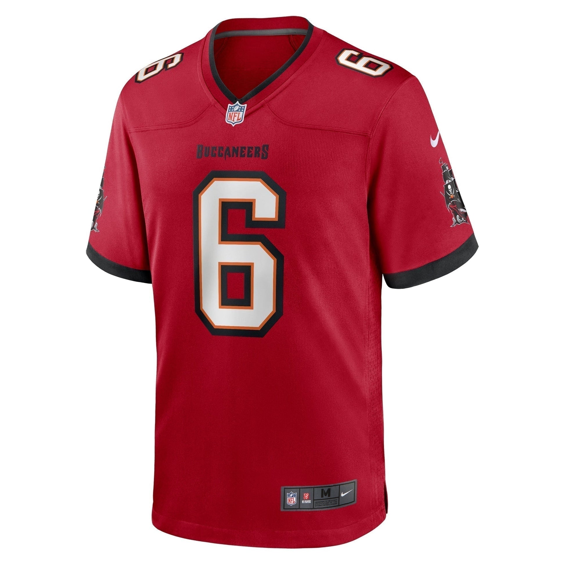 Baker Mayfield Tampa Bay Buccaneers Team Game Jersey - Red football jersey product view 2