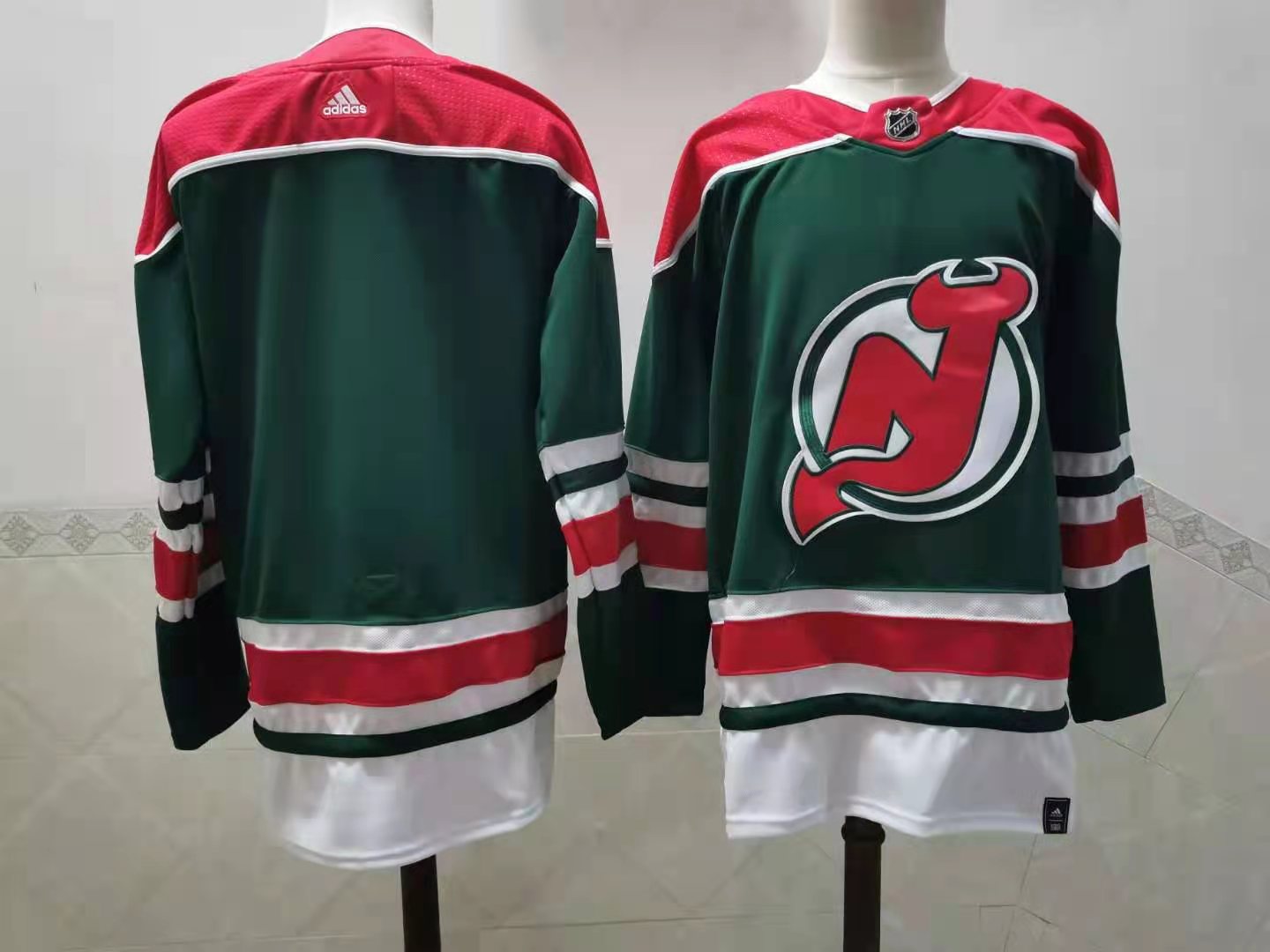 Men's New Jersey1 Devils Green Blank Player Jersey1 sports jersey product view 1