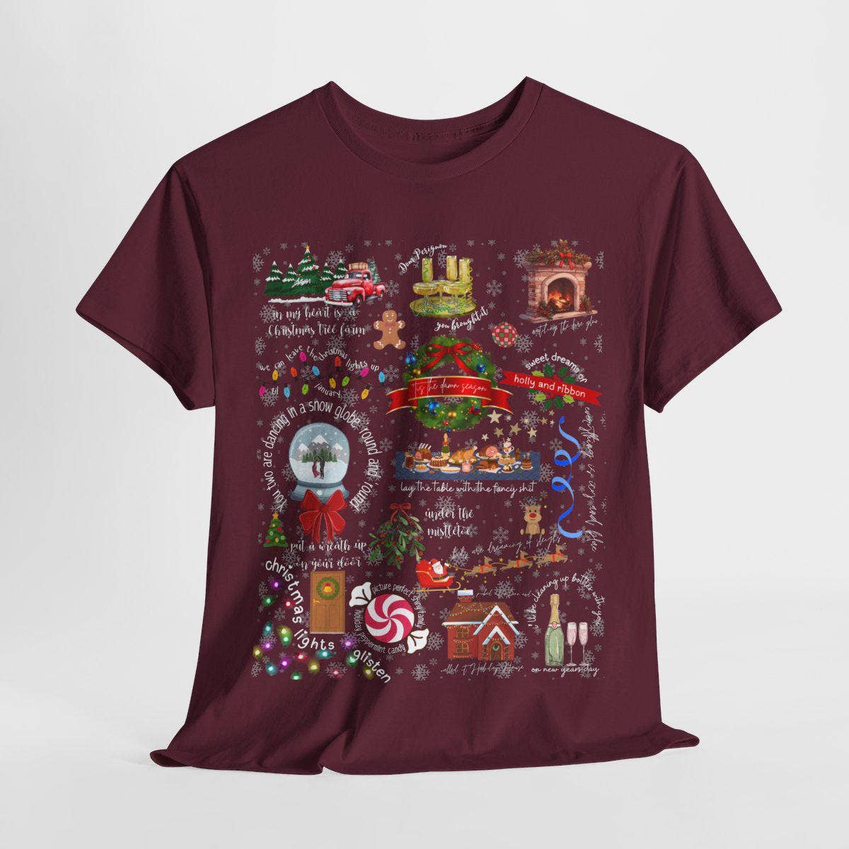 Swift Christmas Tee - Festive Holiday Graphic T-Shirt Unisex T-shirt, Sweatshirt, Hoodie, Long Sleeve Tee - T-Shirt, Sweatshirt, Hoodie