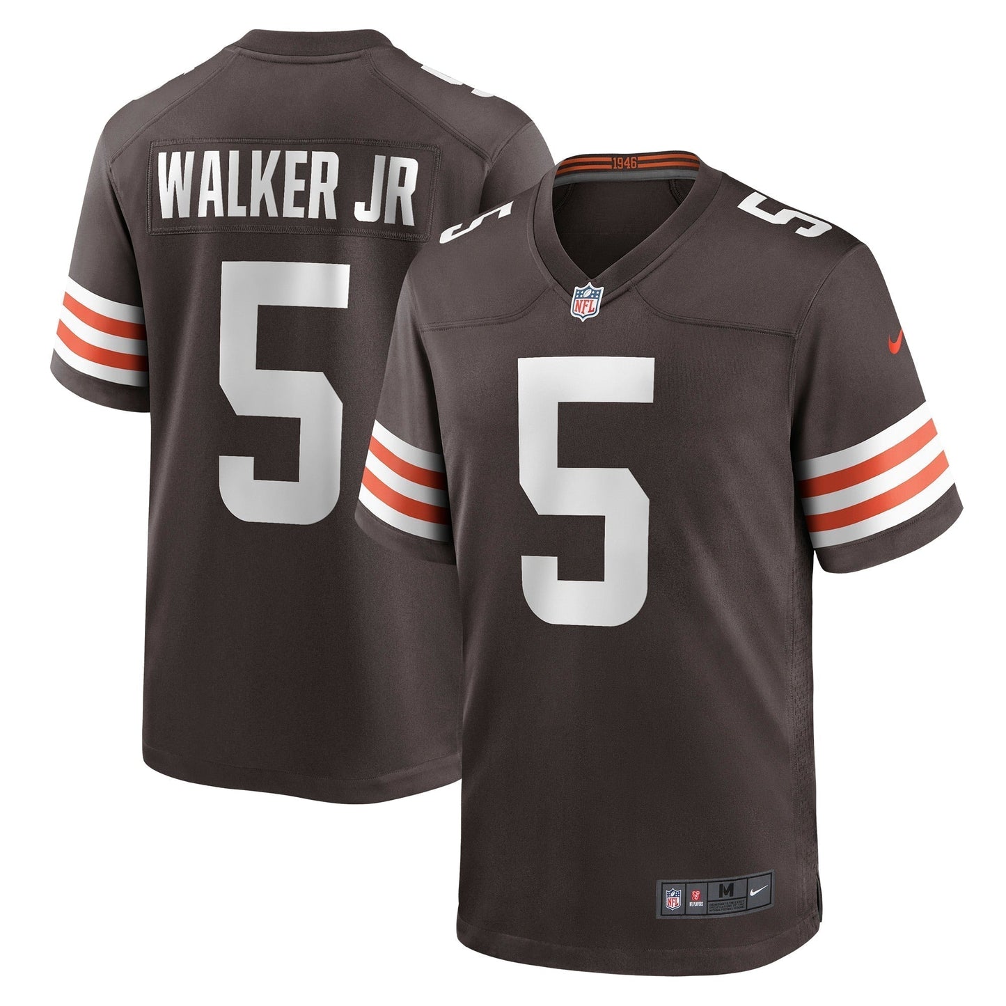 Anthony Walker Jr. Cleveland Browns Game Jersey - Brown football jersey product view 1