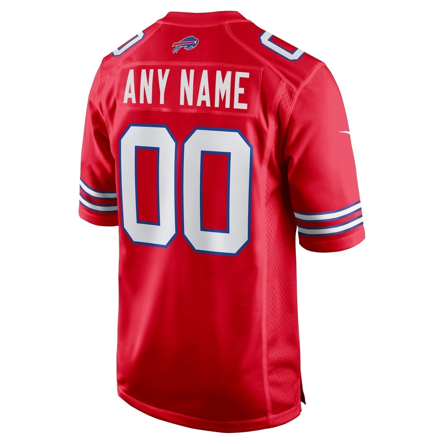 Buffalo Bills Alternate Custom Game Jersey - Red football jersey product view 3