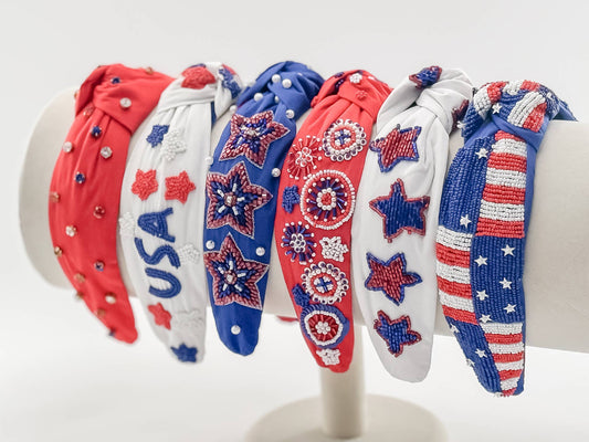 4th of July Headband, Usa 250th, Hair Accessories Unisex T-shirt, Sweatshirt, Hoodie, Long Sleeve Tee - T-Shirt, Sweatshirt, Hoodie