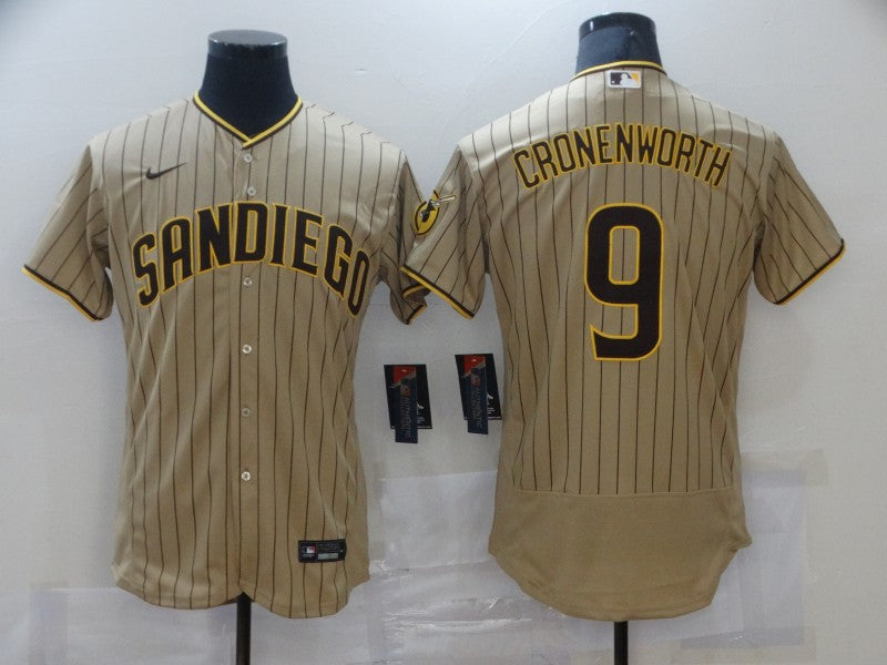 Men's San Diego Padres Jake Cronenworth Khaki Stitched Jersey baseball jersey product view 1