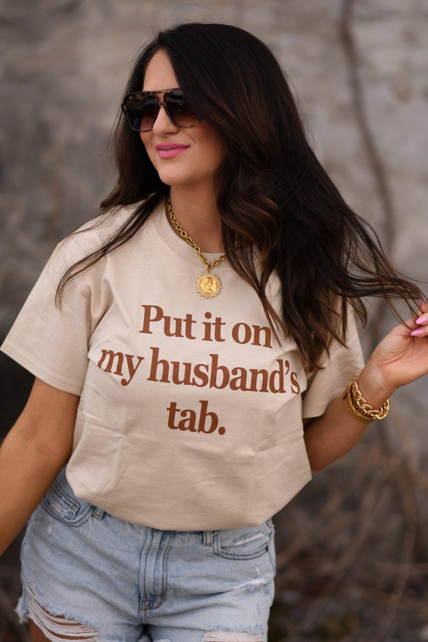 Put It On My Husbands Tab Tee Unisex T-shirt, Sweatshirt, Hoodie, Long Sleeve Tee - T-Shirt, Sweatshirt, Hoodie