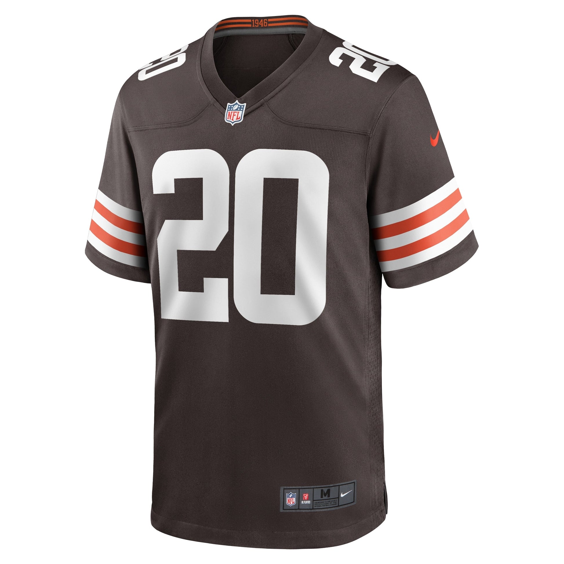 Pierre Strong Jr. Cleveland Browns Team Game Jersey - Brown football jersey product view 2