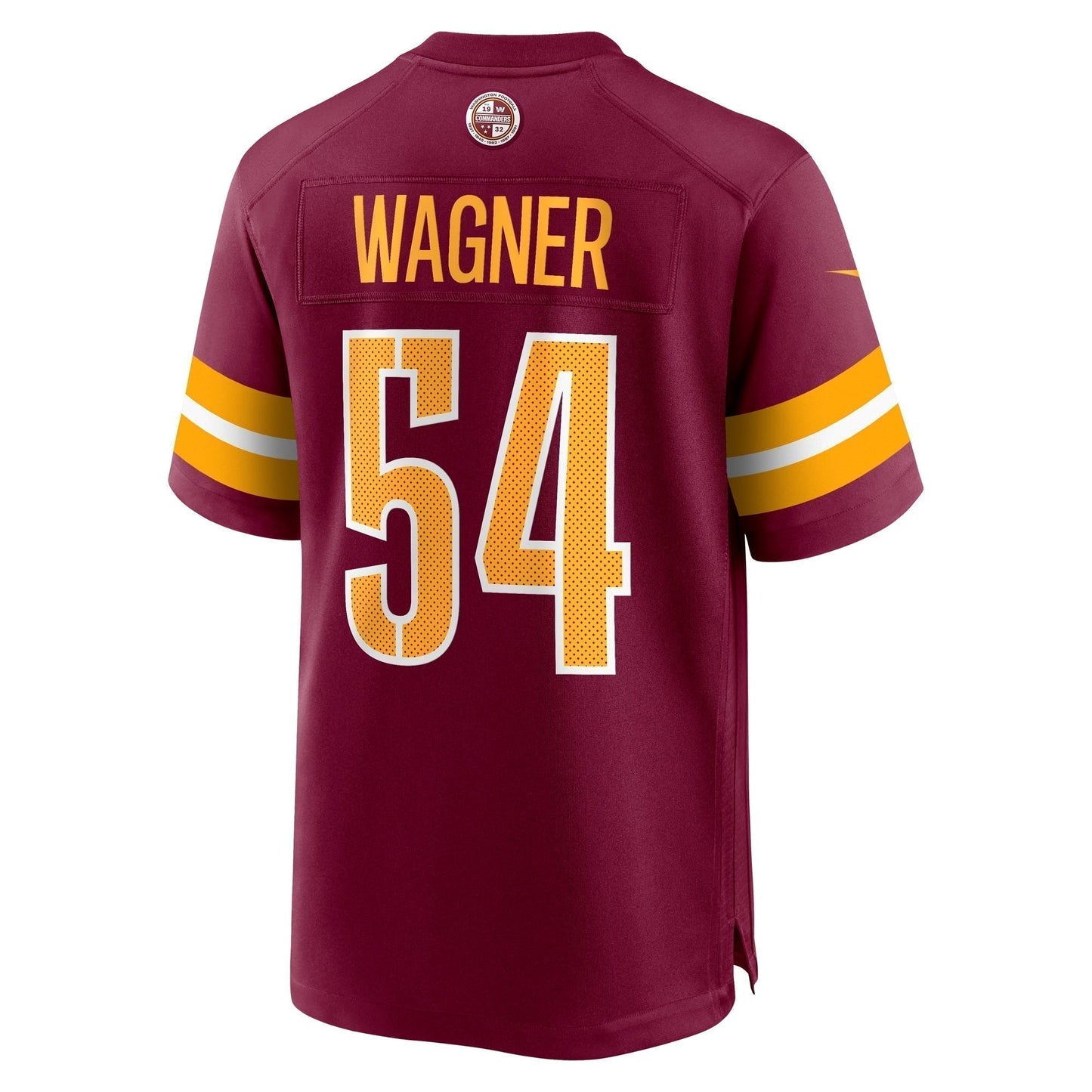 Bobby Wagner Washington Commanders Game Jersey - Burgundy football jersey product view 3