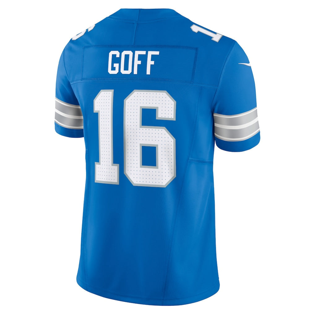 D.Lions #16 Jared Goff Blue Vapor F.U.S.E. Limited Jersey football jersey product view 1