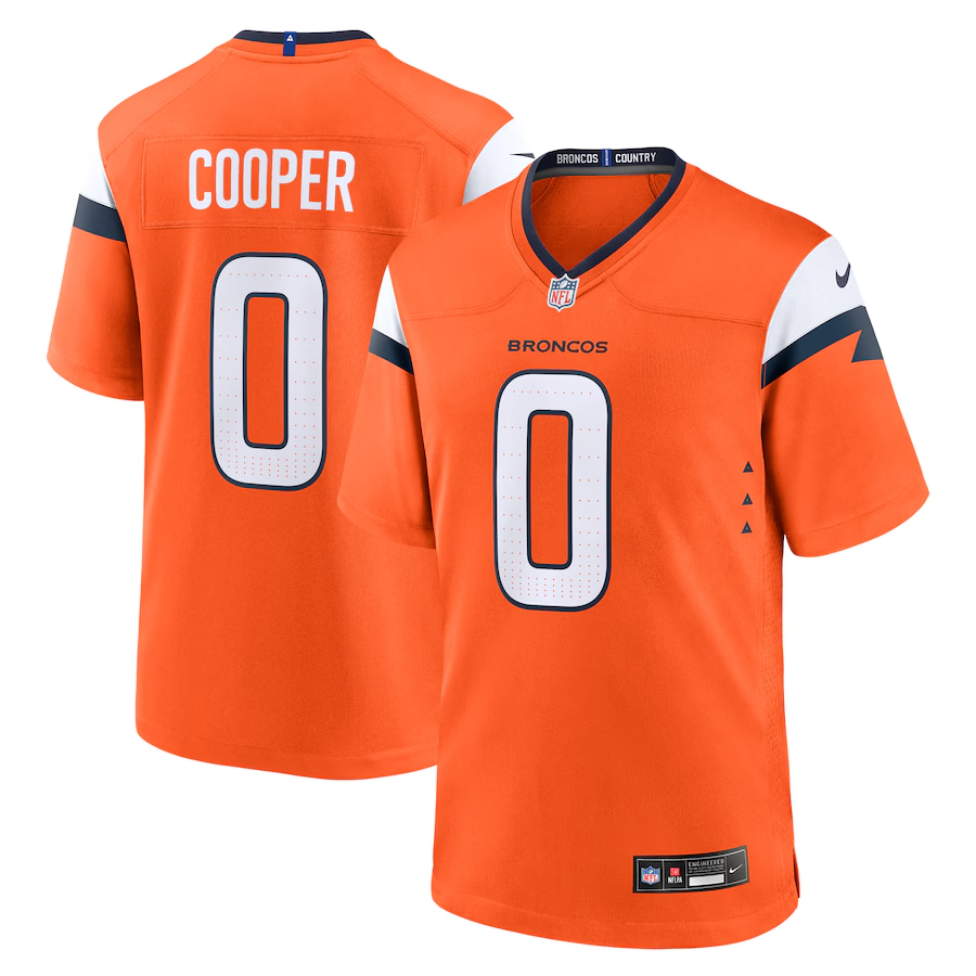 Jonathan Cooper Denver Broncos 2024 Jersey football jersey product view 1