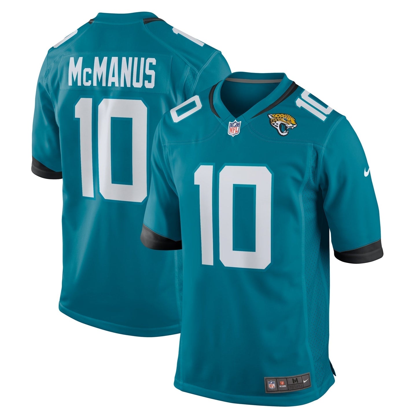 Brandon McManus Jacksonville Jaguars Team Game Jersey - Teal football jersey product view 1
