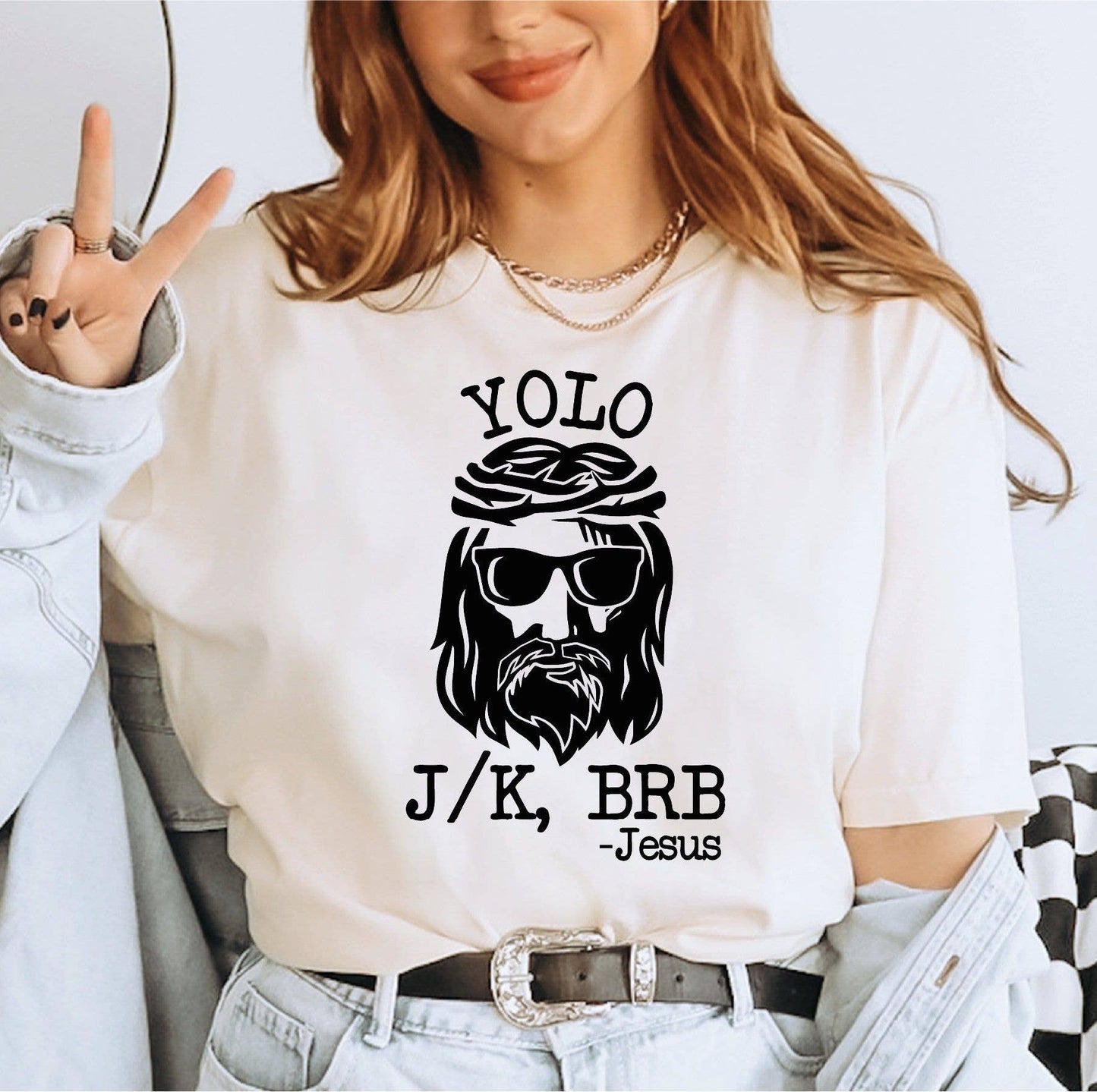 Yolo Jesus Women's Easter Shirt - Funny Christian Tee Unisex T-shirt, Sweatshirt, Hoodie, Long Sleeve Tee - T-Shirt, Sweatshirt, Hoodie