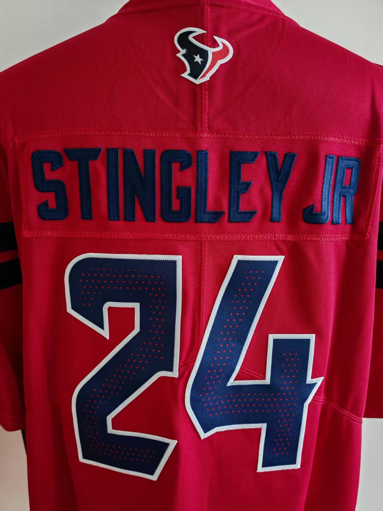 Men's Houston Texans Derek Stingley Jr. Jersey-Red football jersey product view 2