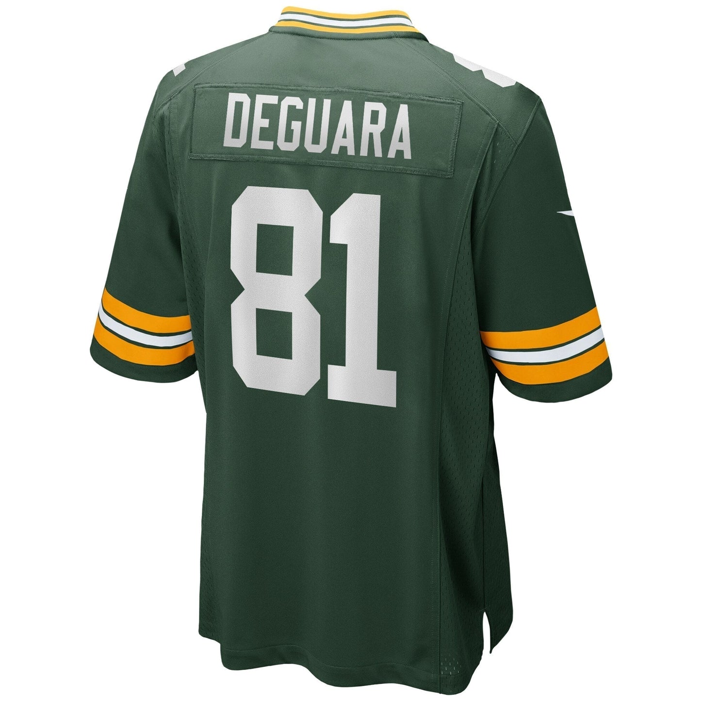 Josiah Deguara Green Bay Packers Game Jersey - Green football jersey product view 3