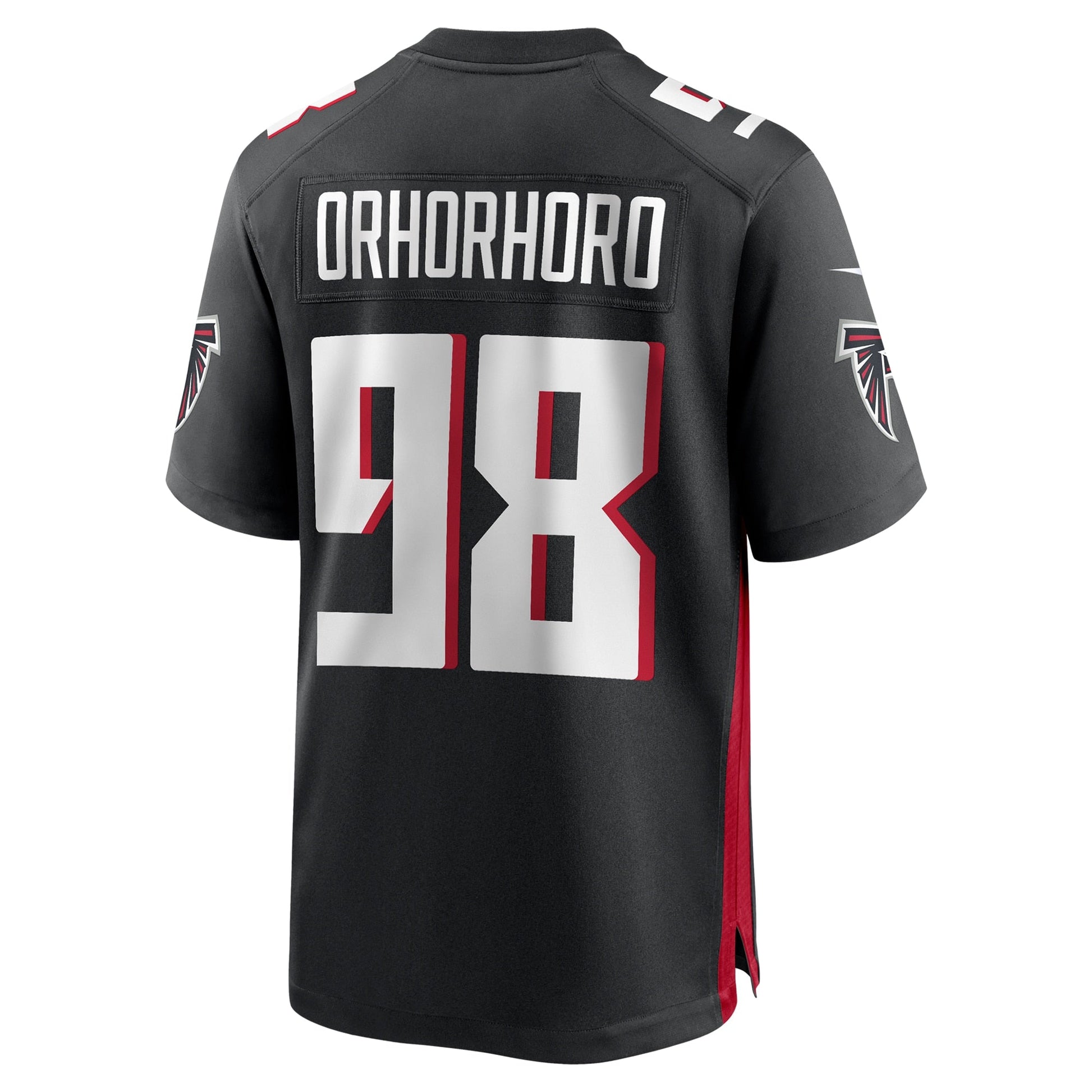 Ruke Orhorhoro Atlanta Falcons Team Game Jersey - Black football jersey product view 3
