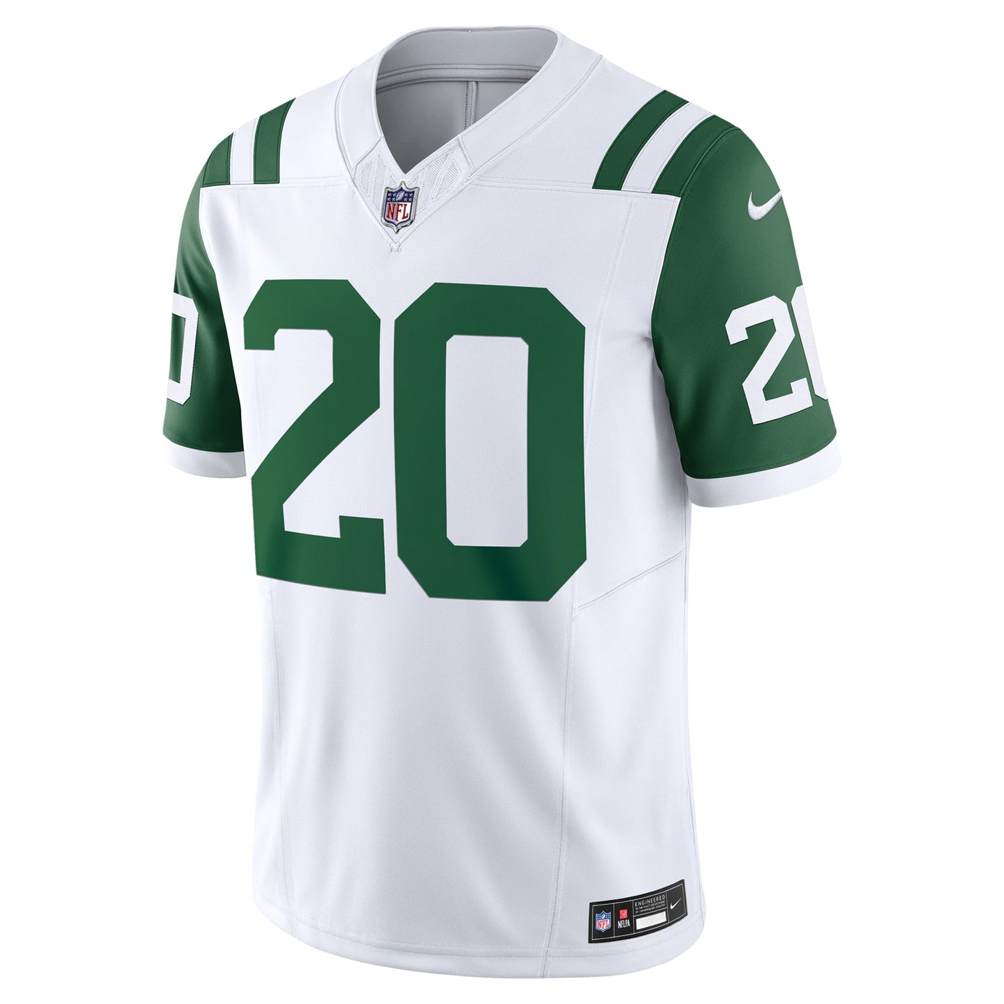 New York Jets Breece Hall White Classic Alternate Vapor F.U.S.E. Limited Jersey football jersey product view 1