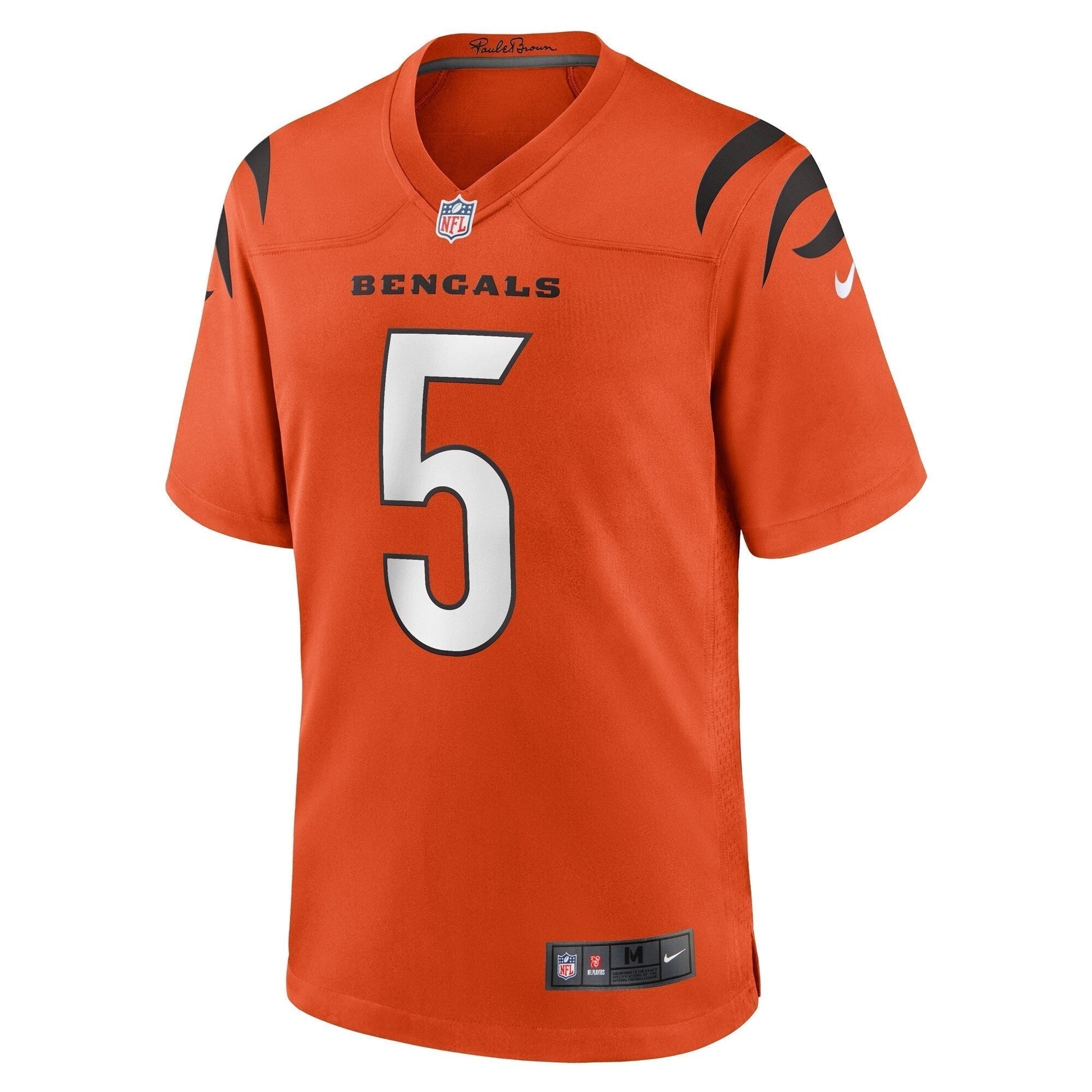 Tee Higgins Cincinnati Bengals Alternate Game Jersey - Orange football jersey product view 2