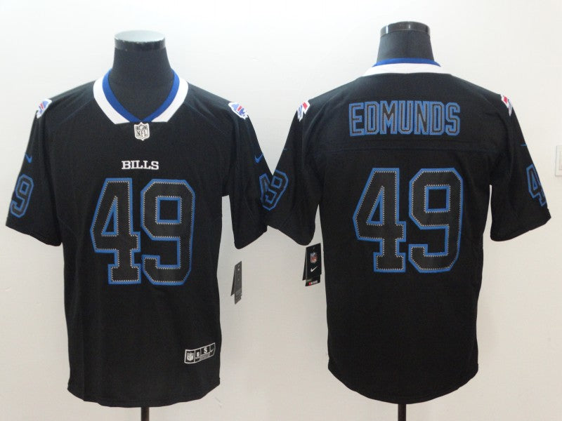 Men's Buffalo Bills Tremaine Edmunds #49 Black Game Jersey1 football jersey product view 1
