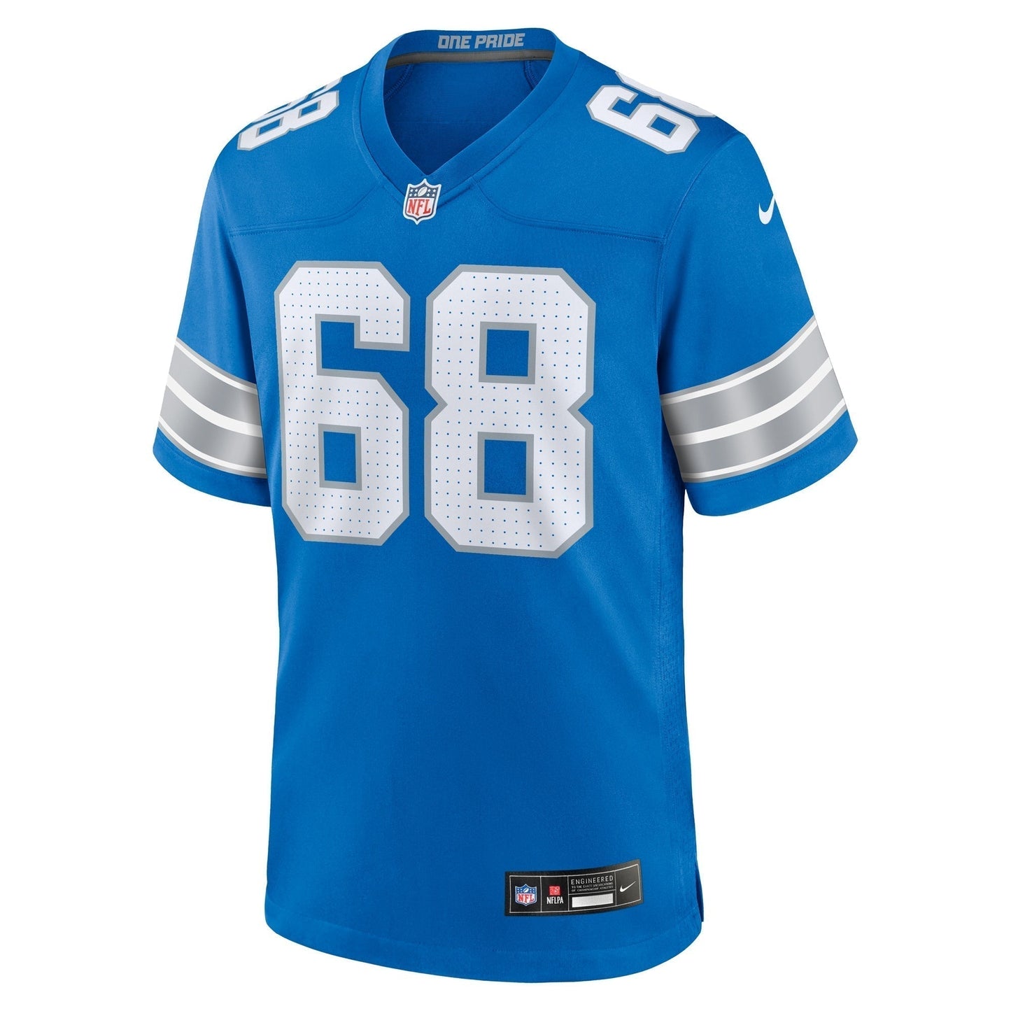 Taylor Decker Detroit Lions Team Game Jersey - Blue football jersey product view 2