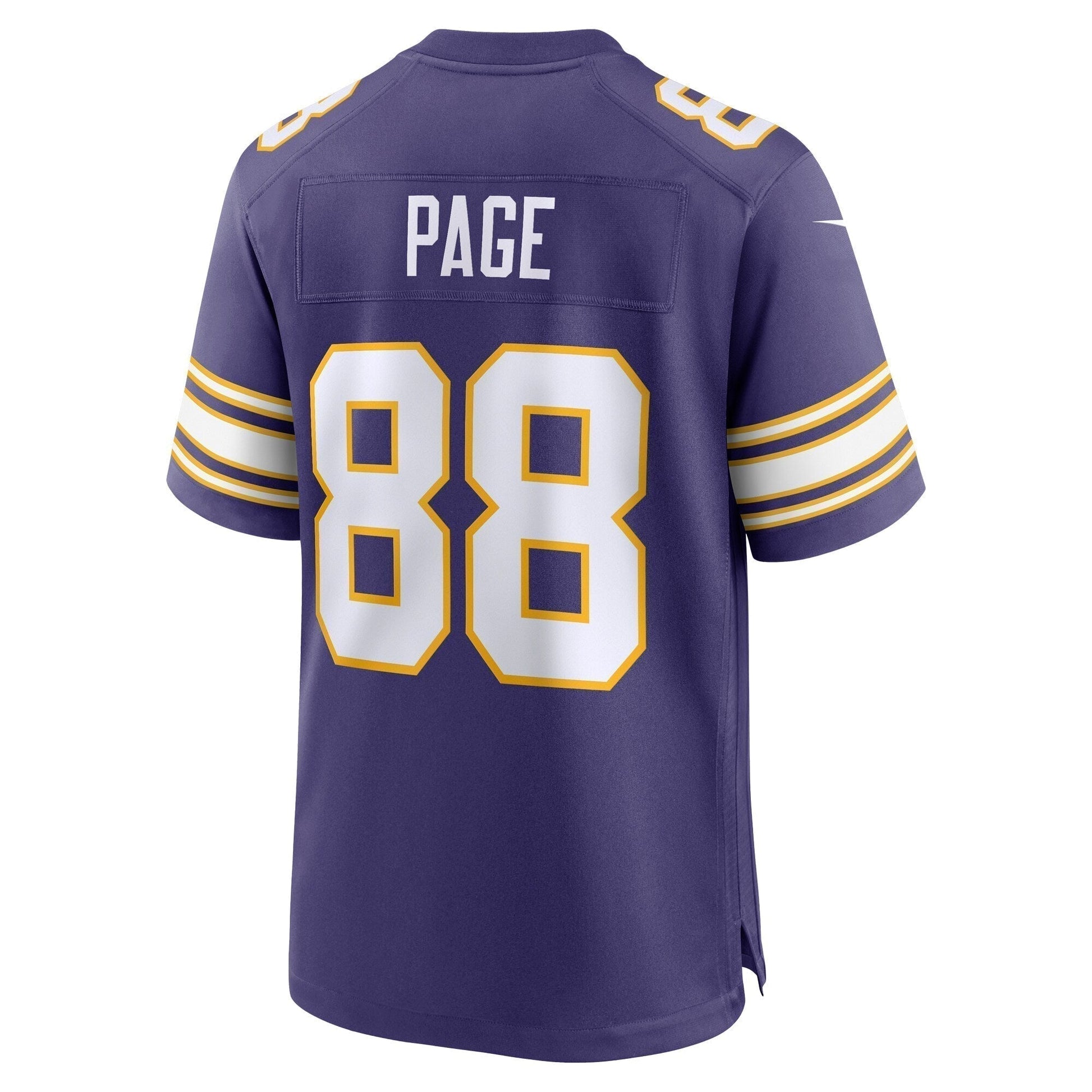 Alan Page Minnesota Vikings Classic Retired Jersey - Purple football jersey product view 3