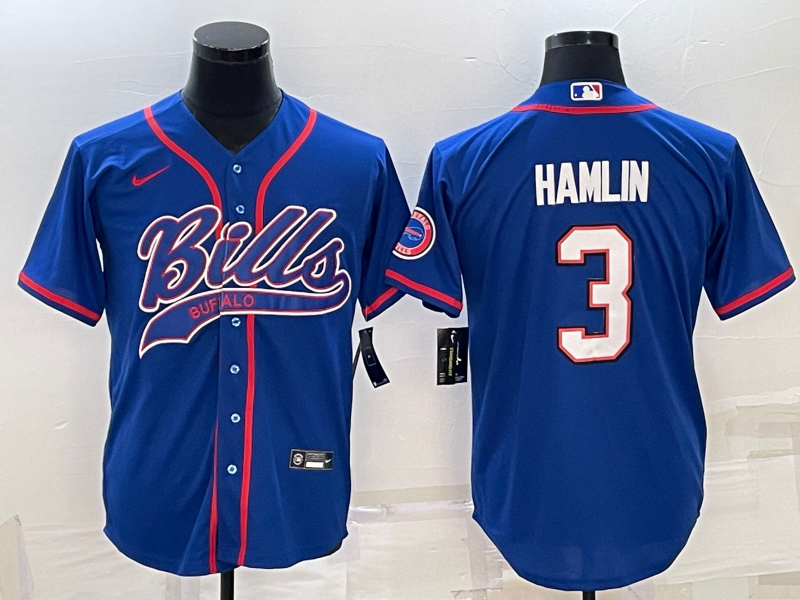 Men's Buffalo Bills Damar Hamlin Royal Game Jersey Joint Edition football jersey product view 1
