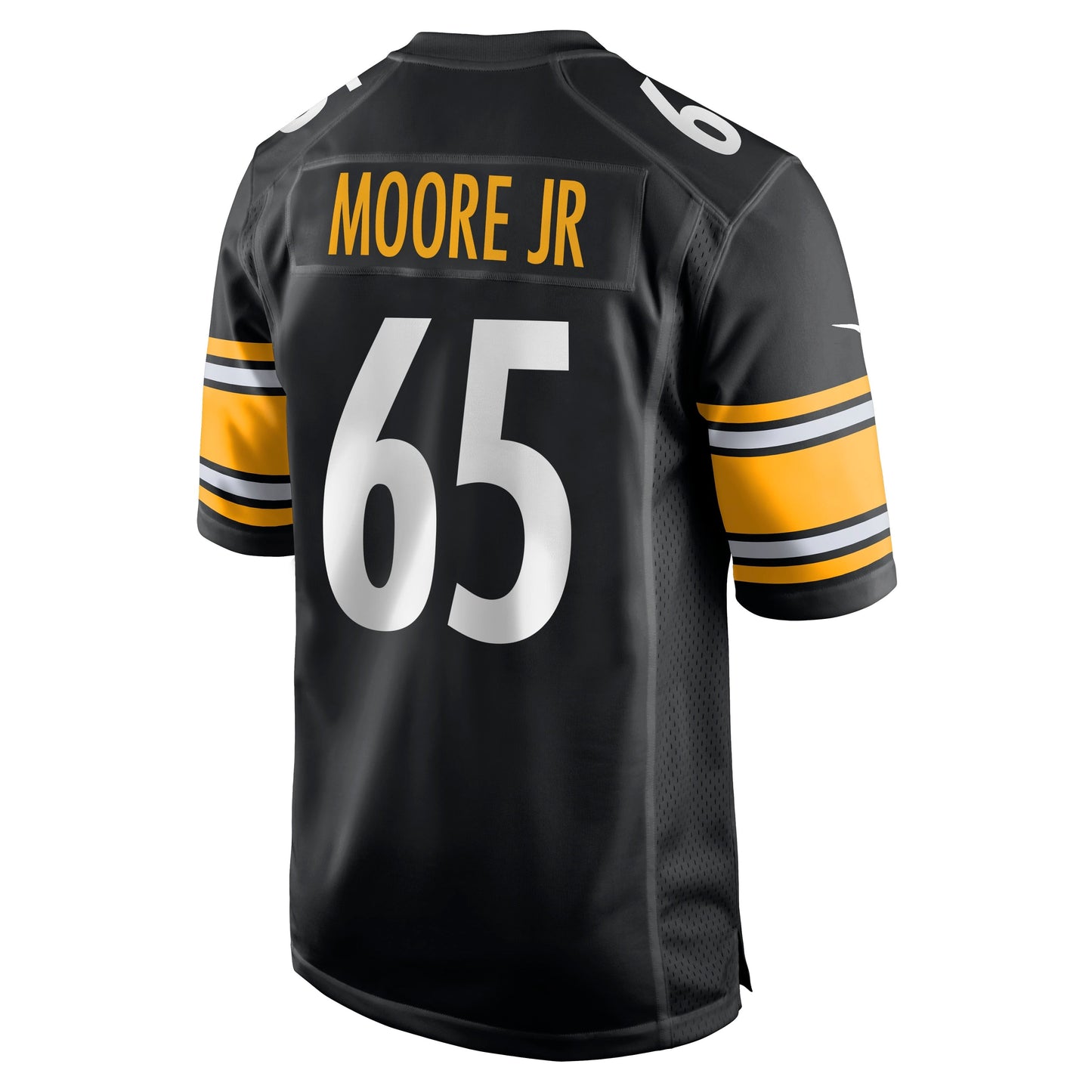 Dan Moore Jr. Pittsburgh Steelers Game Jersey - Black football jersey product view 3