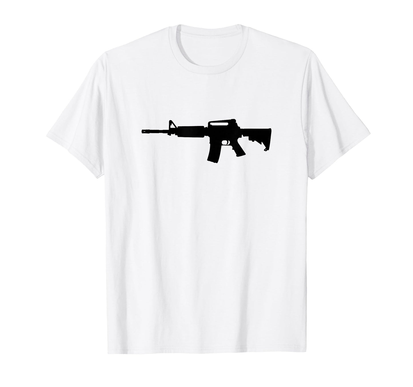 Ar 15 Rifle Silhouette T-Shirt - Fun Novelty Design for Adults - T-Shirt, Sweatshirt, Hoodie