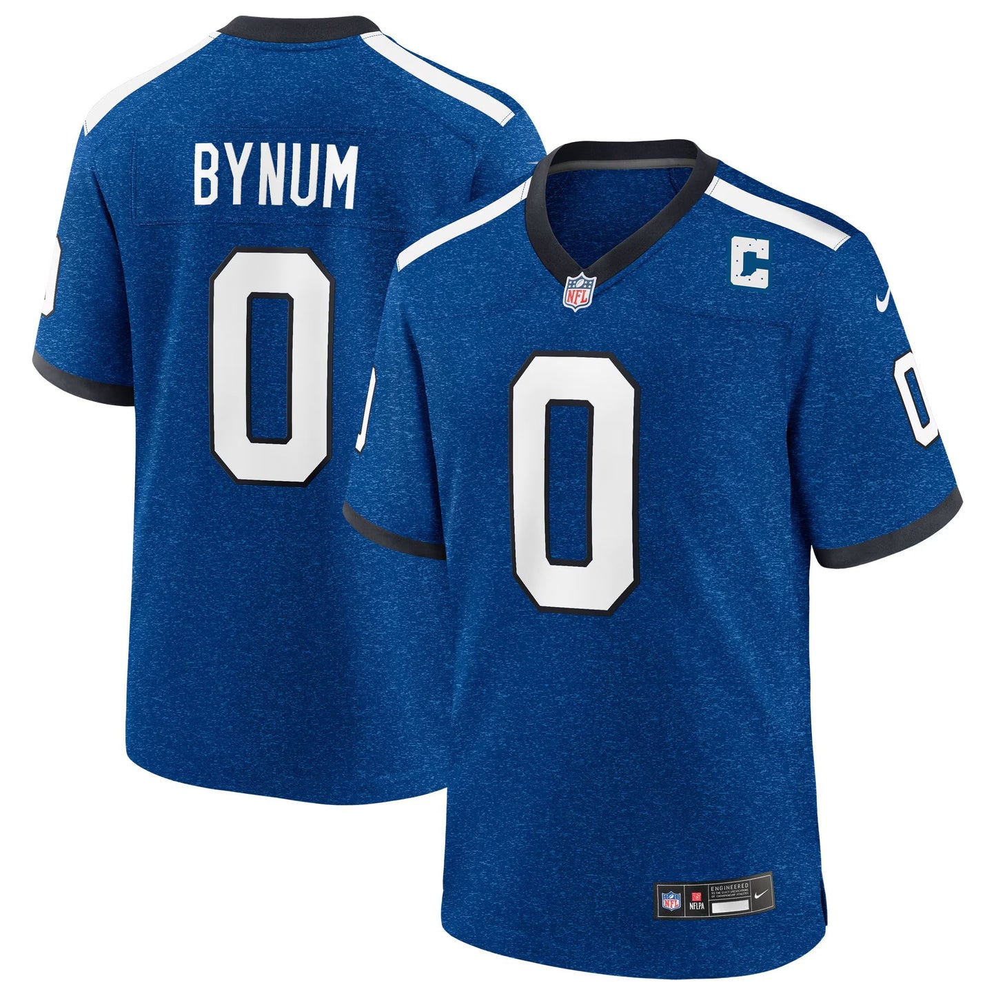 Indianapolis Colts Camryn Bynum Heather Royal Alternate 2 Indiana Nights Game Jersey football jersey product view 1