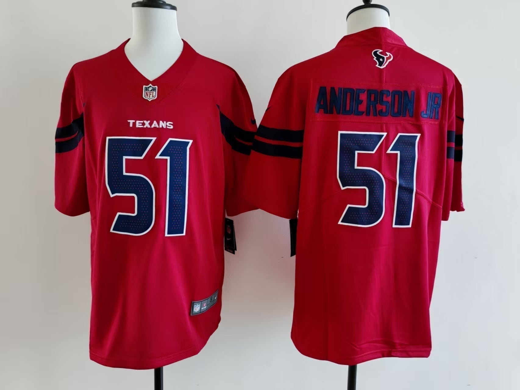 Men's Houston Texans Will Anderson Jr. Jersey-Red football jersey product view 1