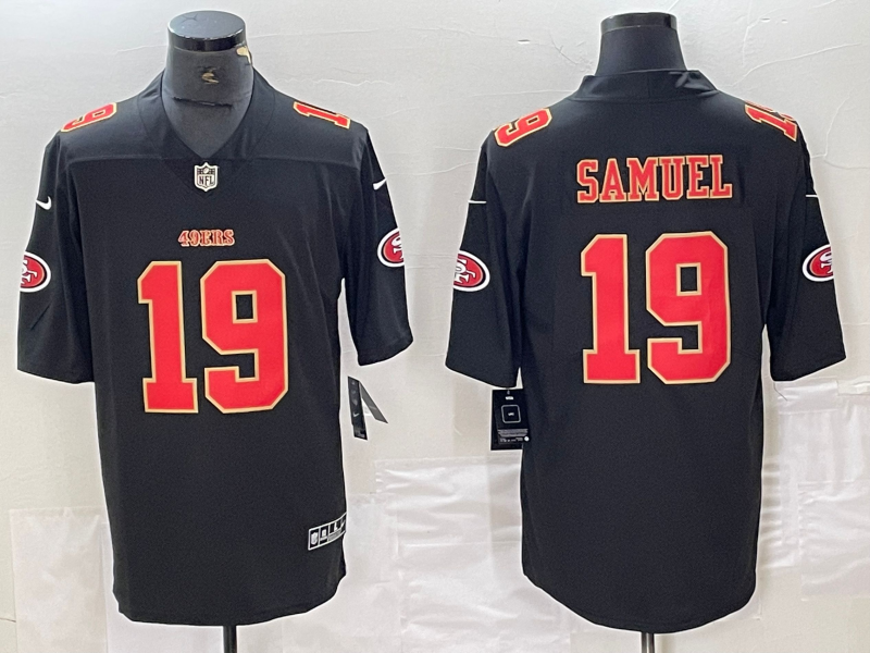 Men's San Francisco 49ers Deebo Samuel Black Fashion Game Jersey football jersey product view 1