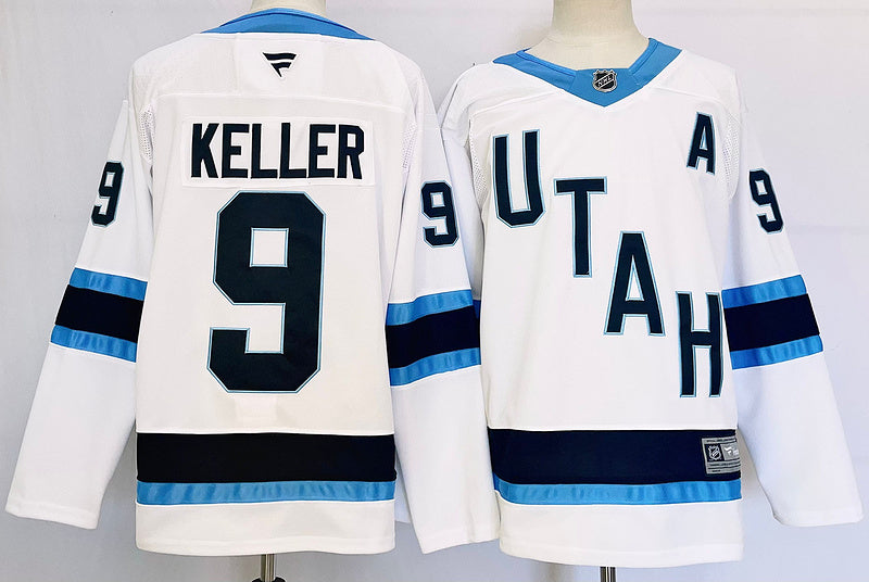 Men's Phoenix Coyotes Clayton Keller #9 White Game jersey1 sports jersey product view 1