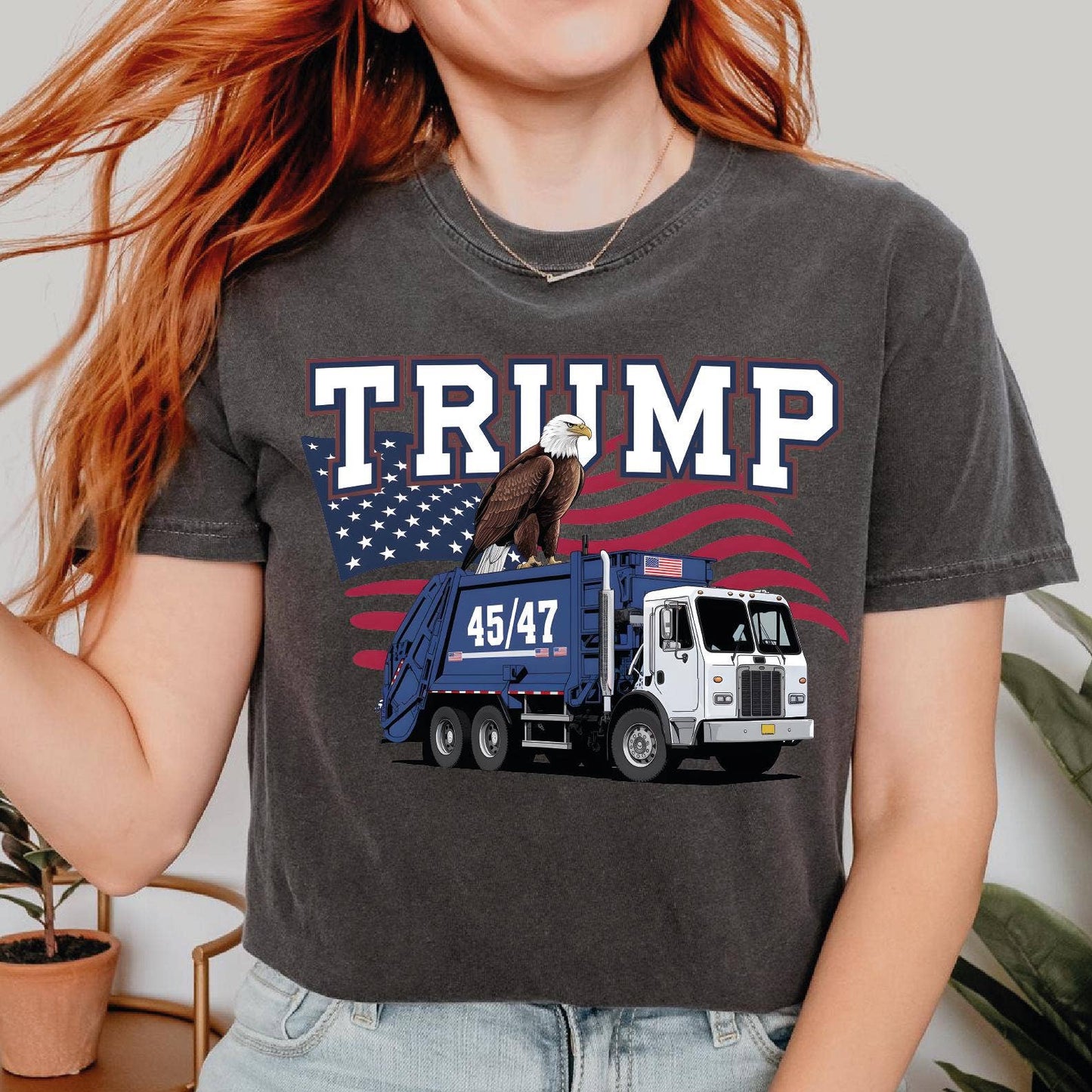 Trump Garbage Truck Tee - Funny Maga Supporter Shirt Unisex T-shirt, Sweatshirt, Hoodie, Long Sleeve Tee - T-Shirt, Sweatshirt, Hoodie