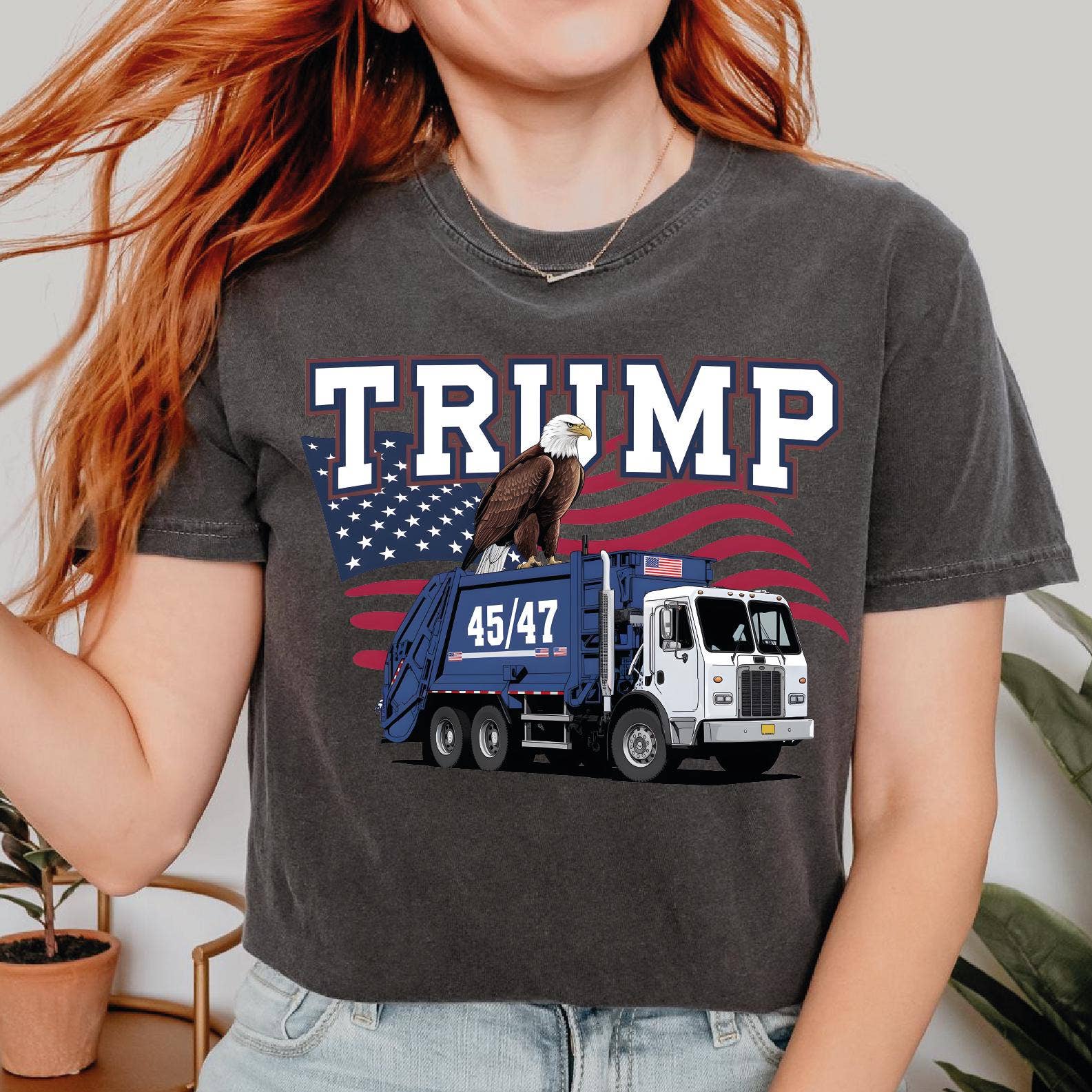 Trump Garbage Truck Tee - Funny Maga Supporter Shirt Unisex T-shirt, Sweatshirt, Hoodie, Long Sleeve Tee - T-Shirt, Sweatshirt, Hoodie