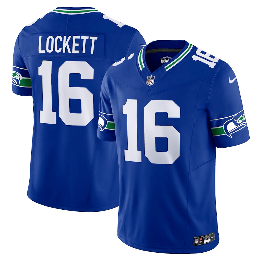 Tyler Lockett Seattle Seahawks Throwback Jersey football jersey product view 1