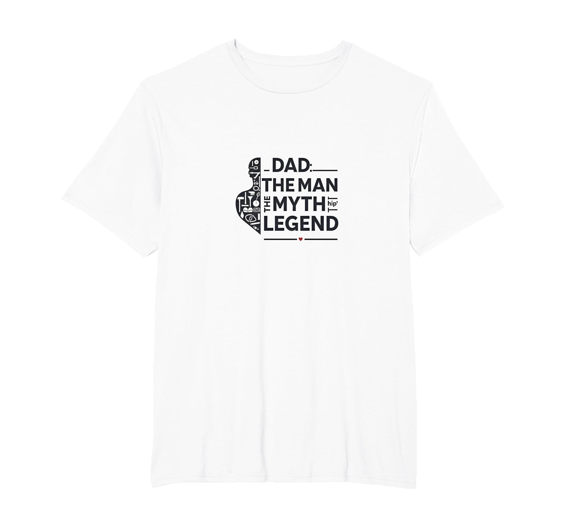 Dad Myth Legend Mens Big And Tall T-Shirt - Streetwear Style for Adults - T-Shirt, Sweatshirt, Hoodie