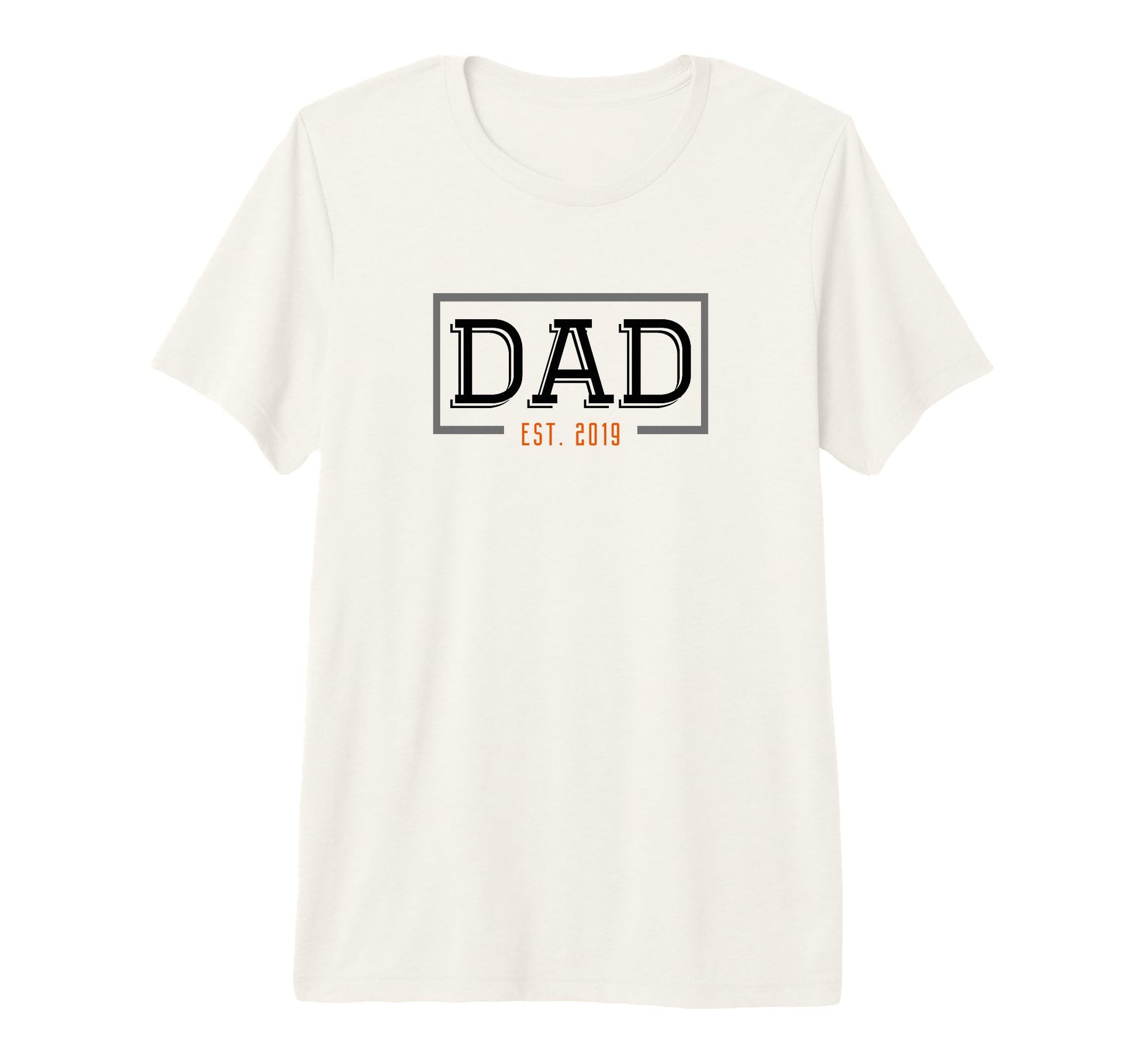 Mens Dad Est 2019 Dad Established T-Shirt - Custom Art Print Men Women - T-Shirt, Sweatshirt, Hoodie