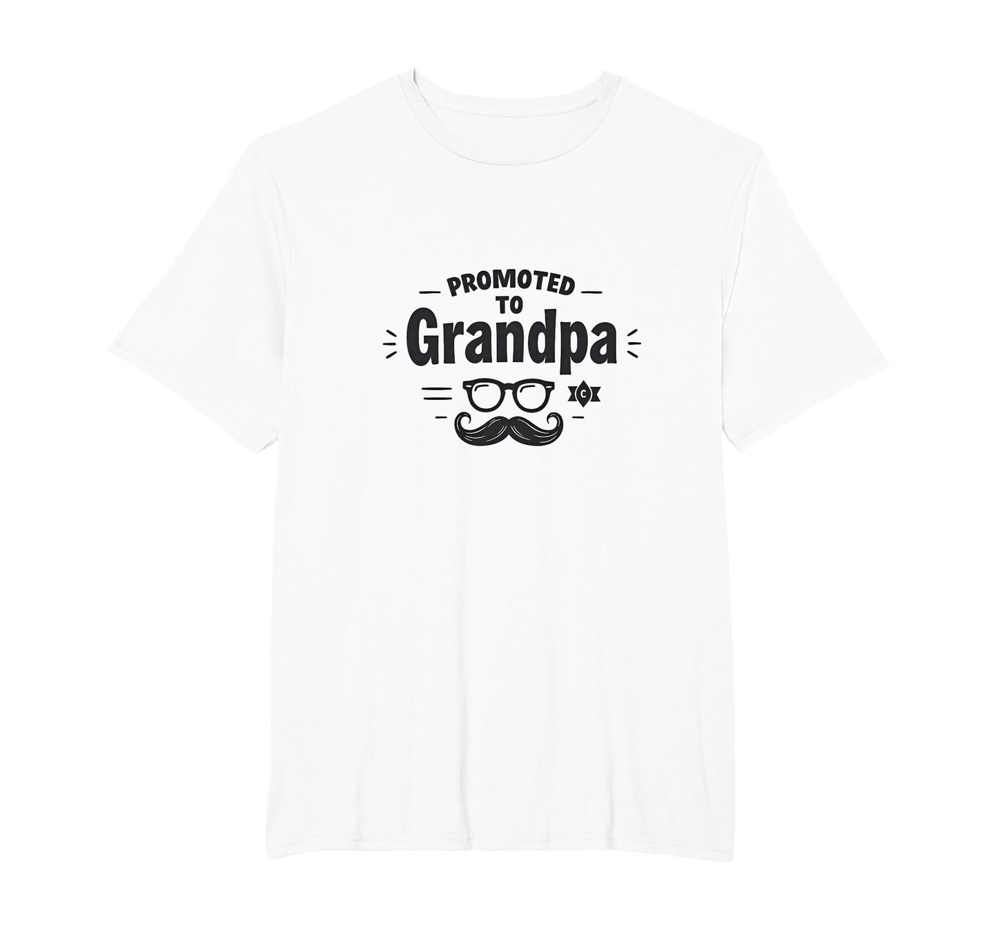 Promoted To Grandpa Funny T-Shirt - Casual Everyday Wear for Adults - T-Shirt, Sweatshirt, Hoodie