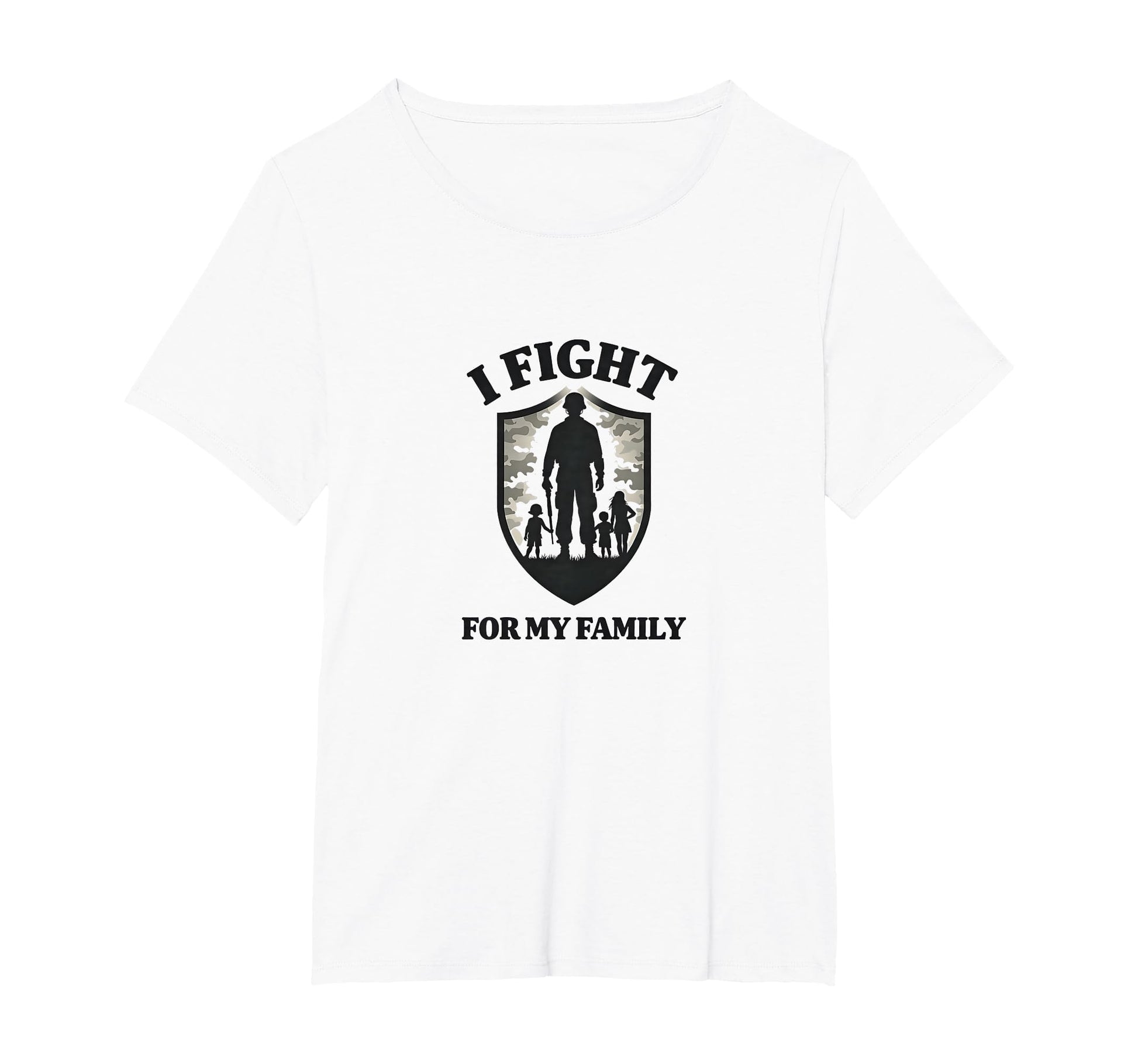 Army Dads I Fight My Family Military T-Shirt - Minimalist Print Unisex - T-Shirt, Sweatshirt, Hoodie