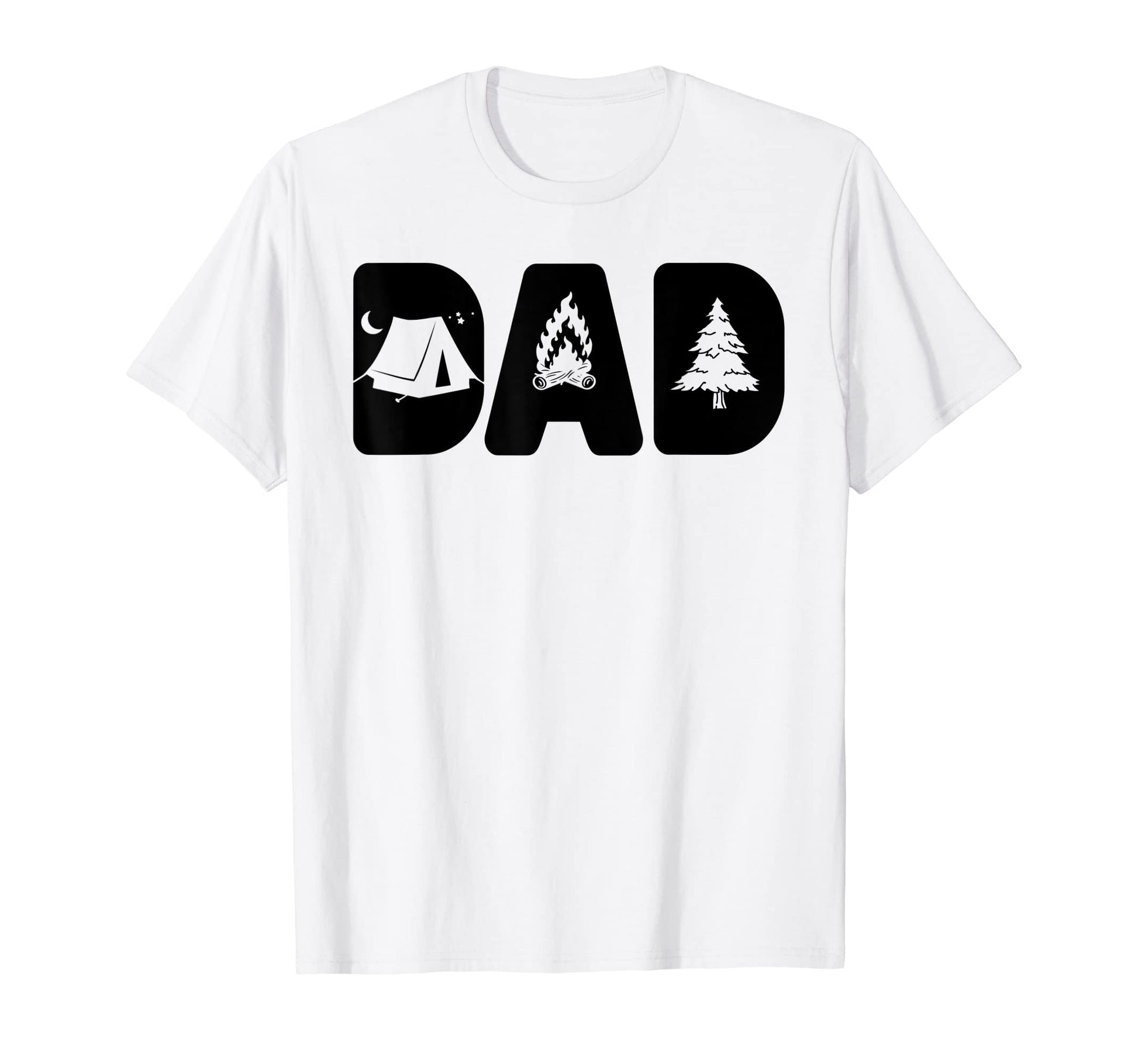 Dad Camping Happy Fathers Day T-Shirt - Casual Everyday Wear for Adults - T-Shirt, Sweatshirt, Hoodie